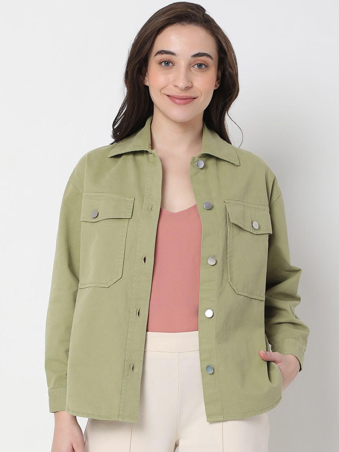 vero moda women green crop tailored jacket