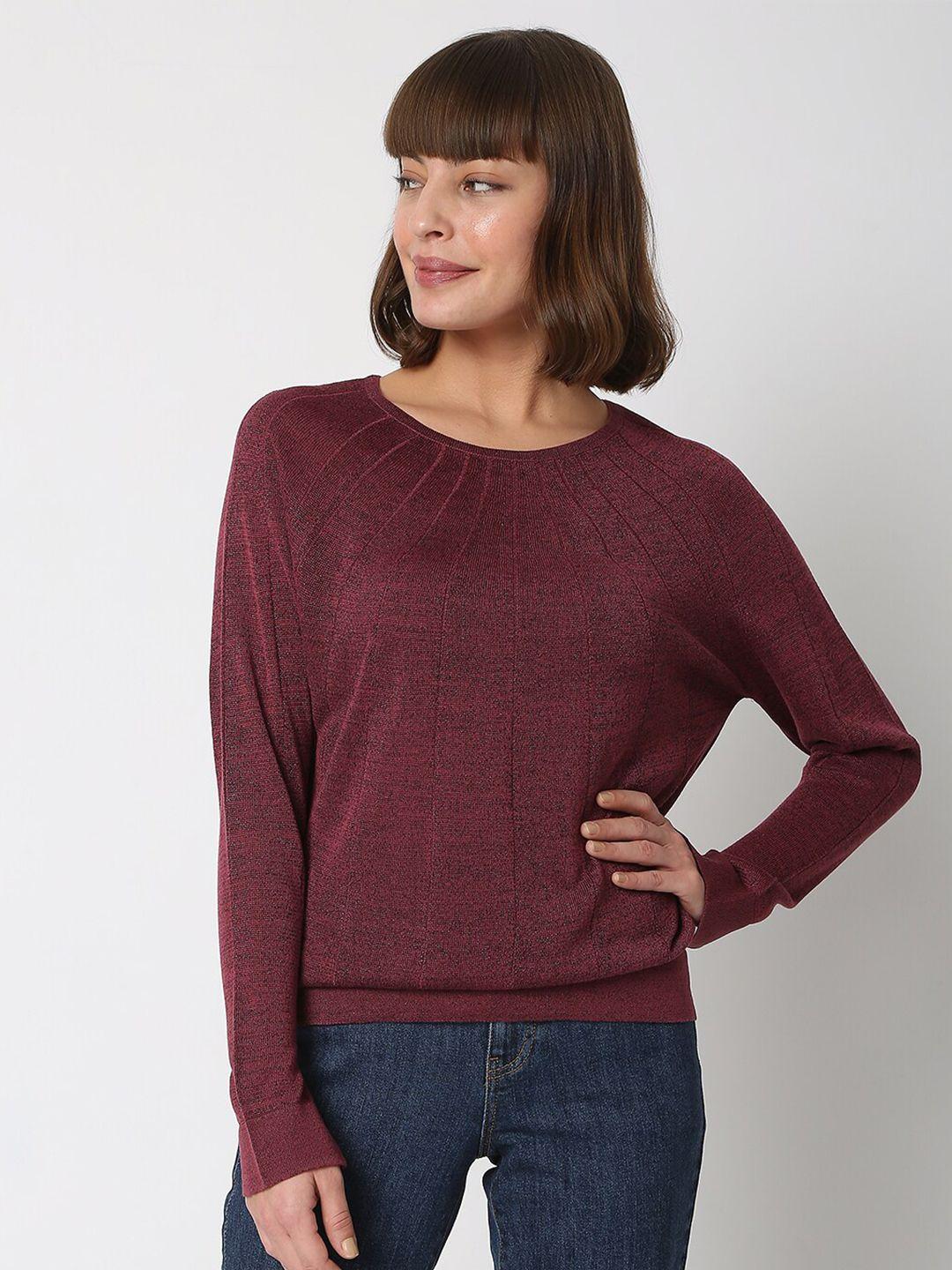 vero moda women maroon pullover