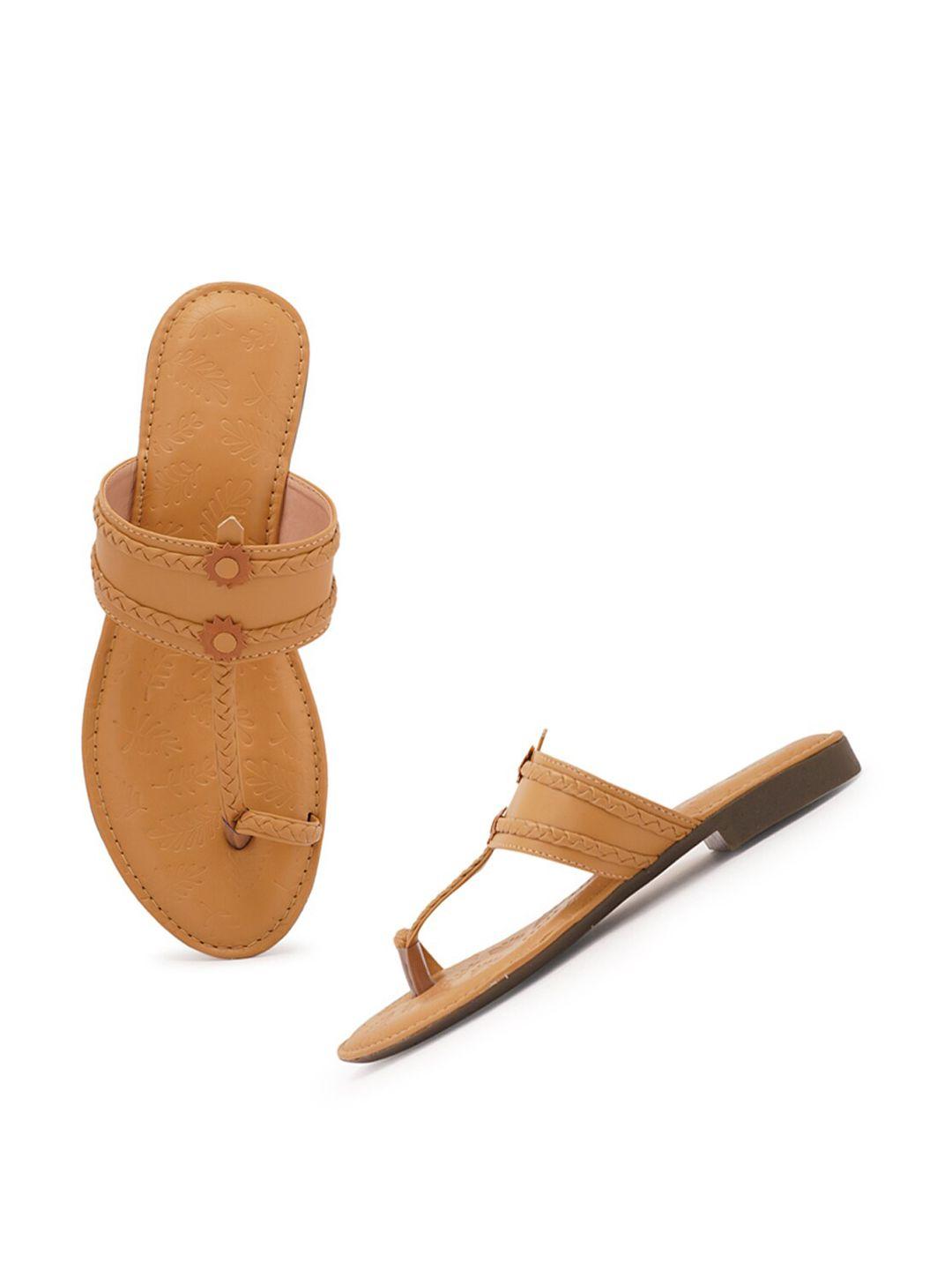 style shoes women tan one toe flats