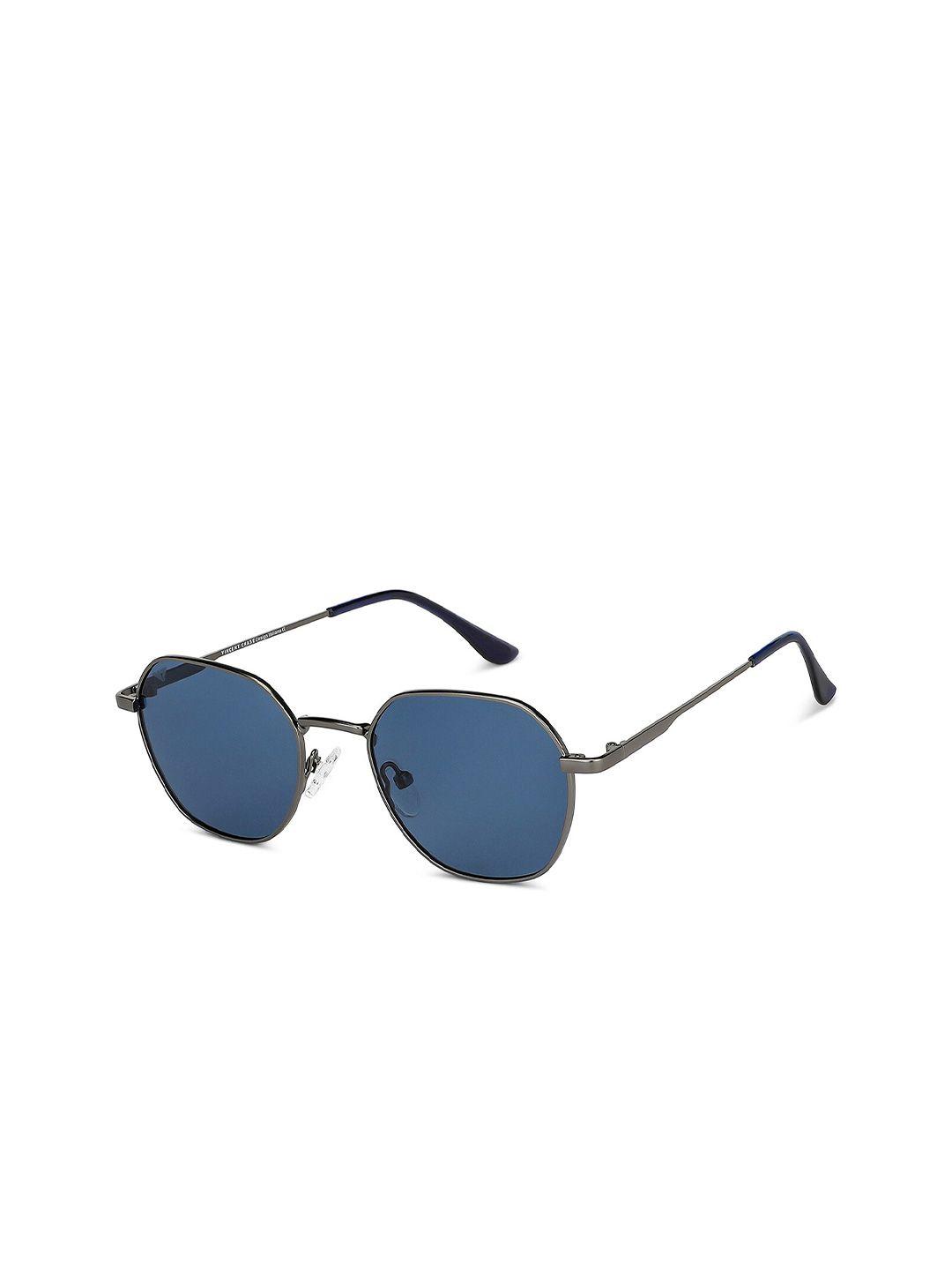 vincent chase unisex blue lens & gunmetal-toned other sunglasses with polarised and uv protected lens