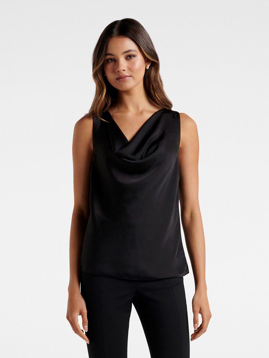 forever new black cowl neck top