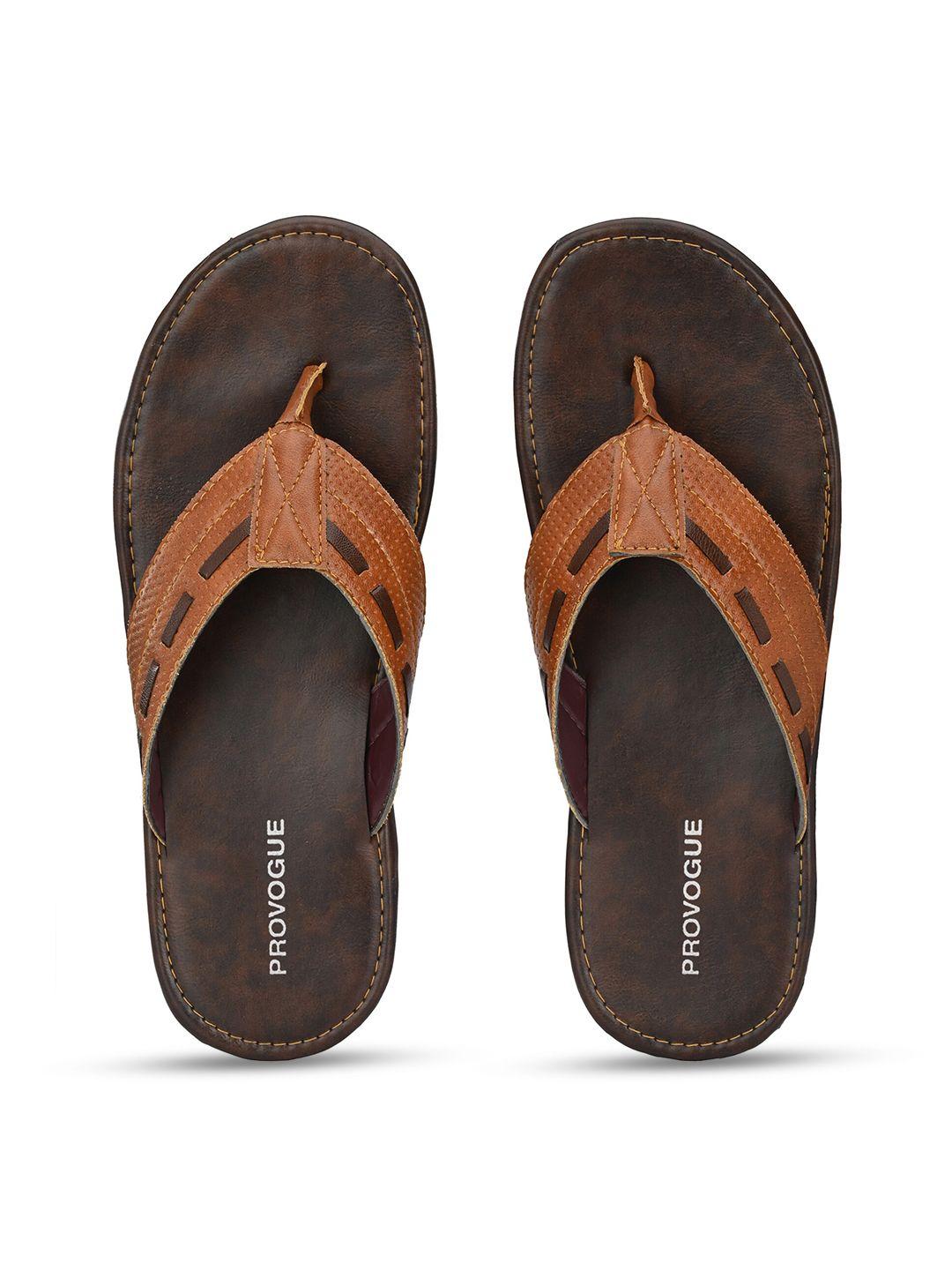 provogue men tan flip flops