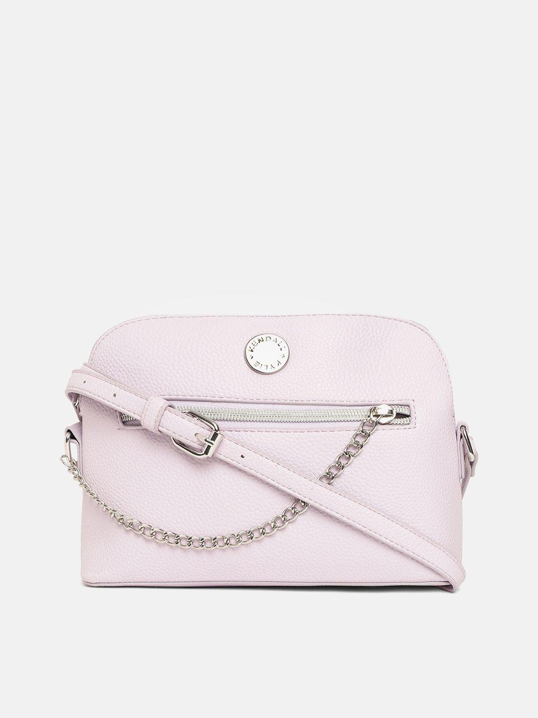 kendall & kylie mauve structured sling bag