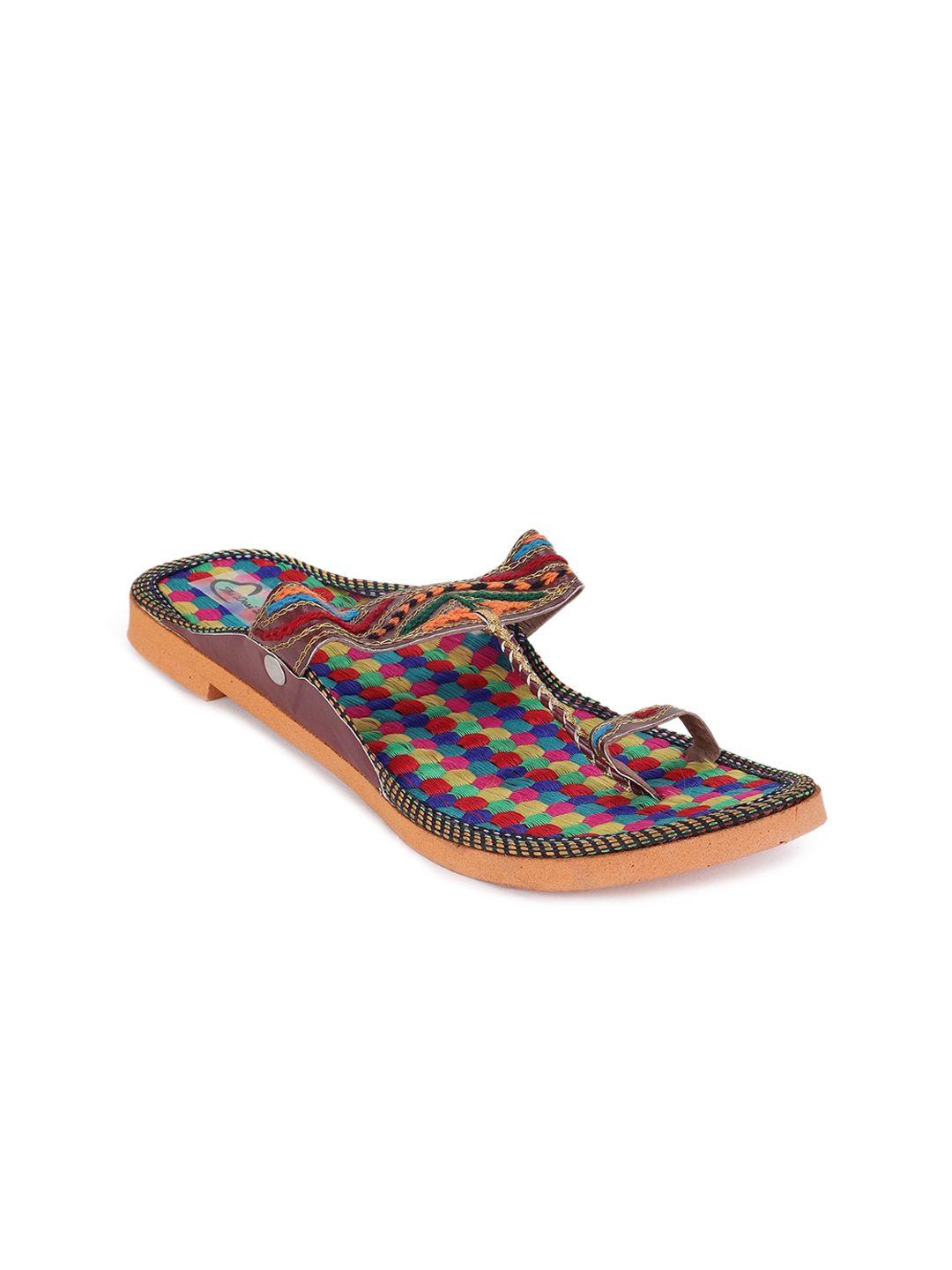 the desi dulhan women multicoloured ethnic flats