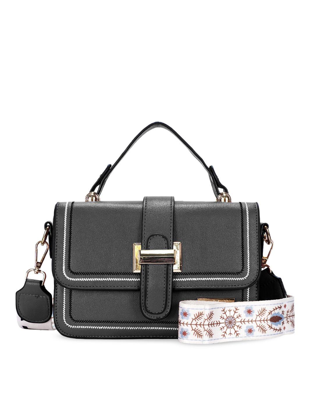 luvoksi grey structured satchel