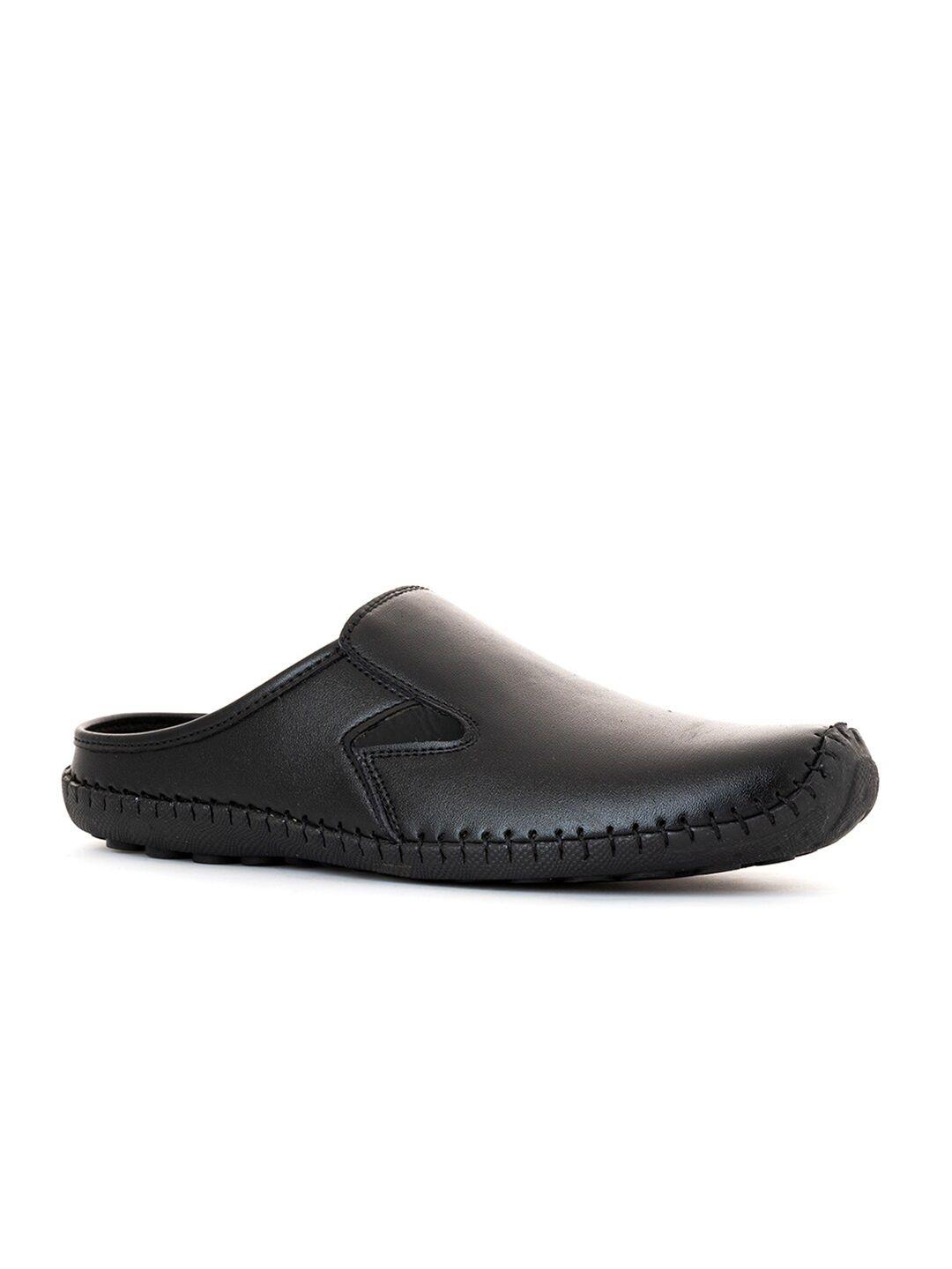 khadims men black shoe-style sandals