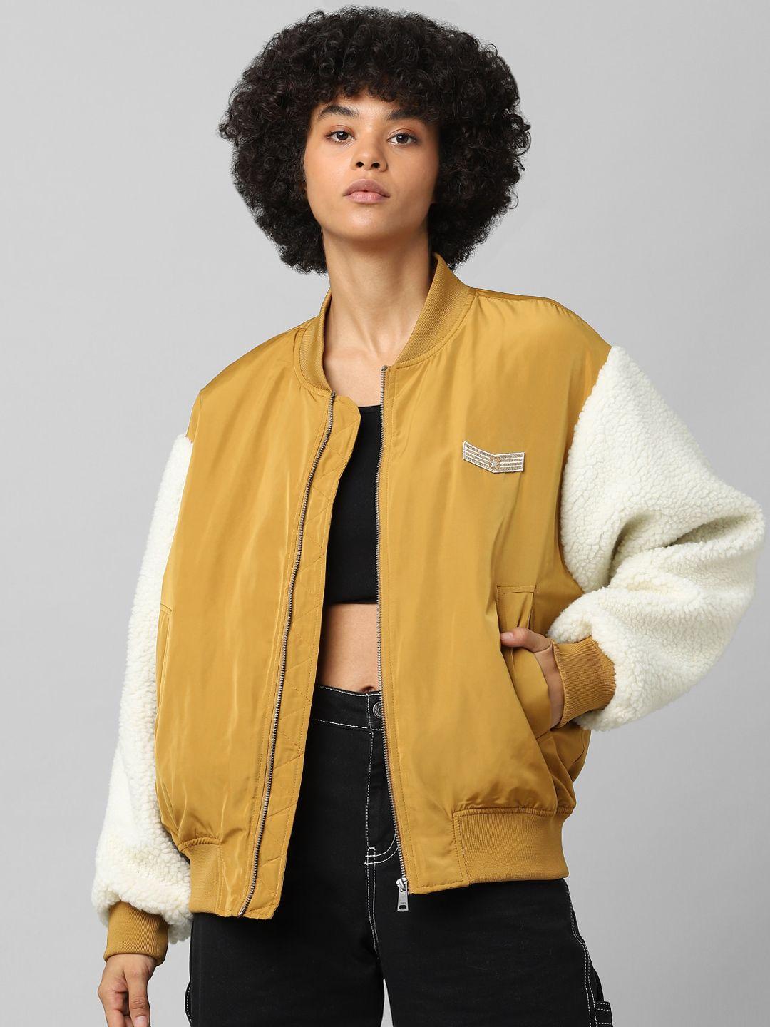 only women brown bomber  jacket