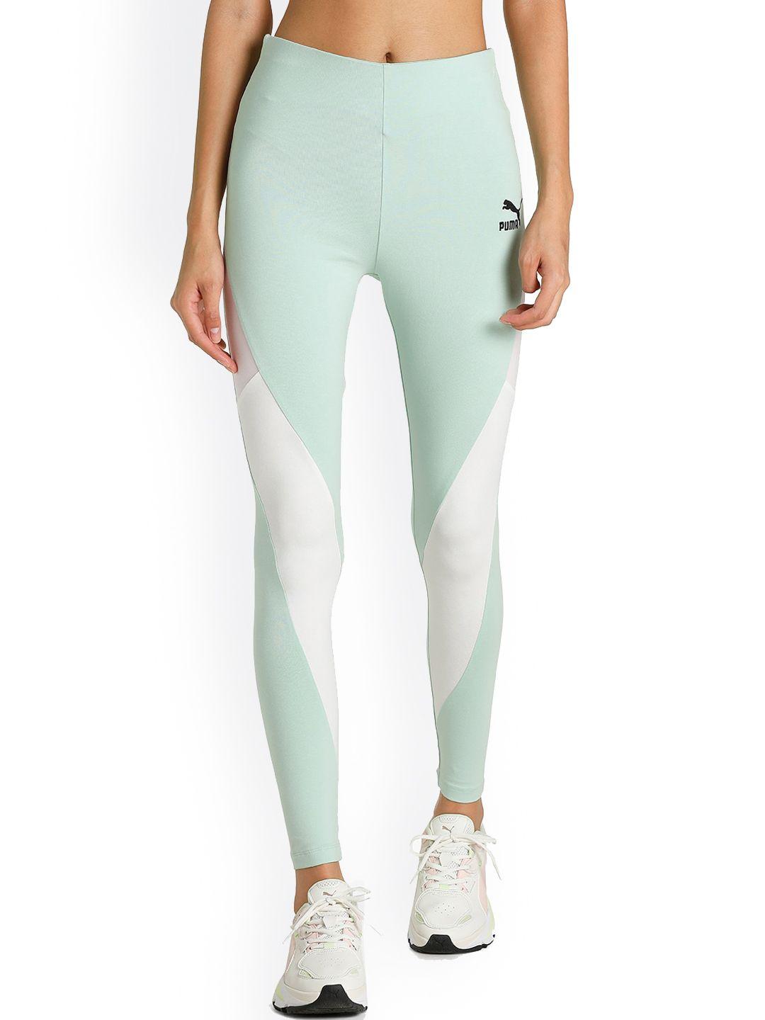 puma women mist green swxp leggings