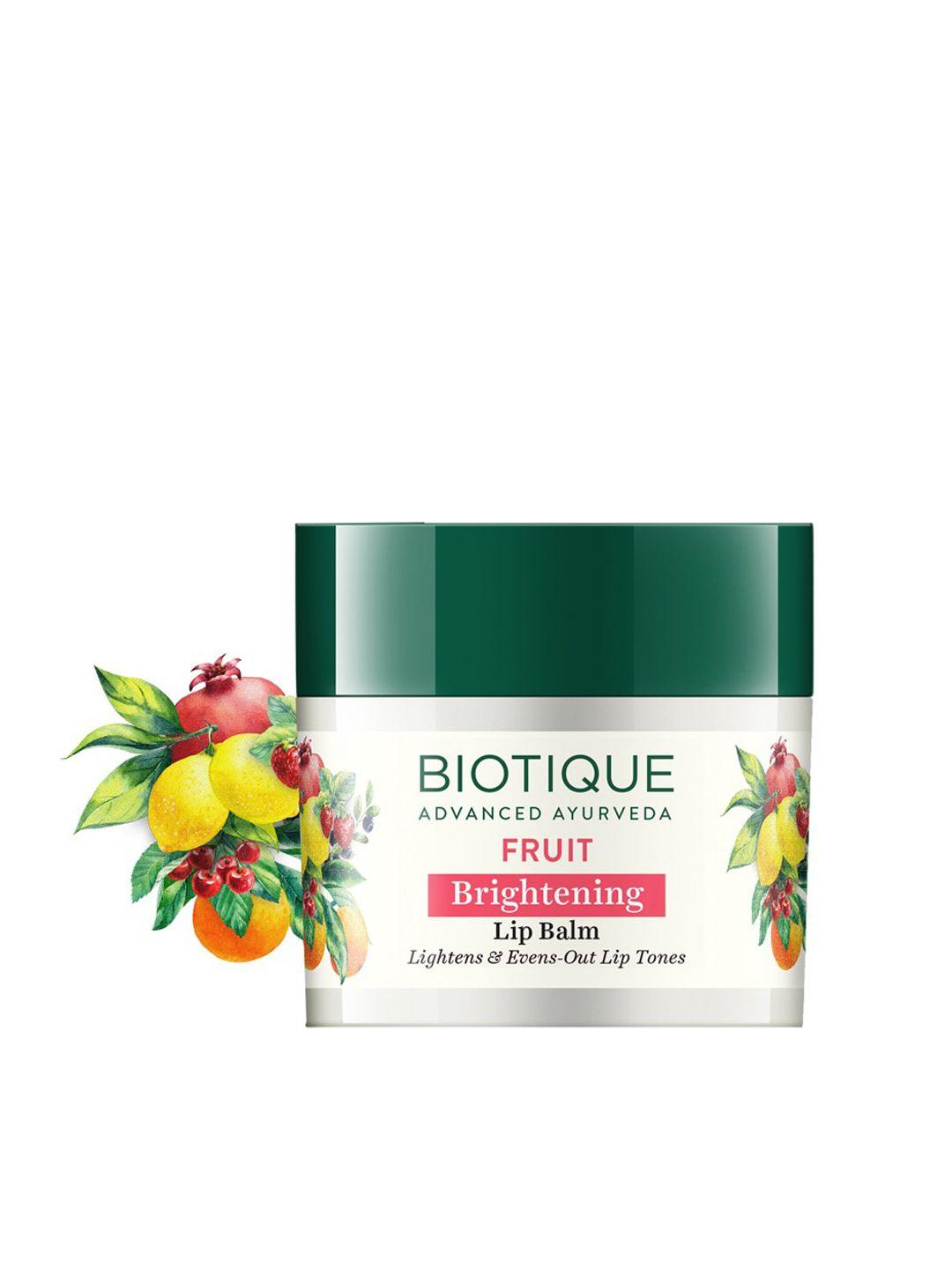 biotique bio fruit whitening sustainable lip balm 12 g