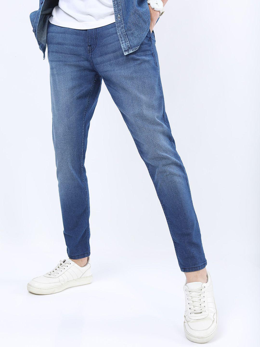 ketch men blue slim fit clean look light fade stretchable jeans