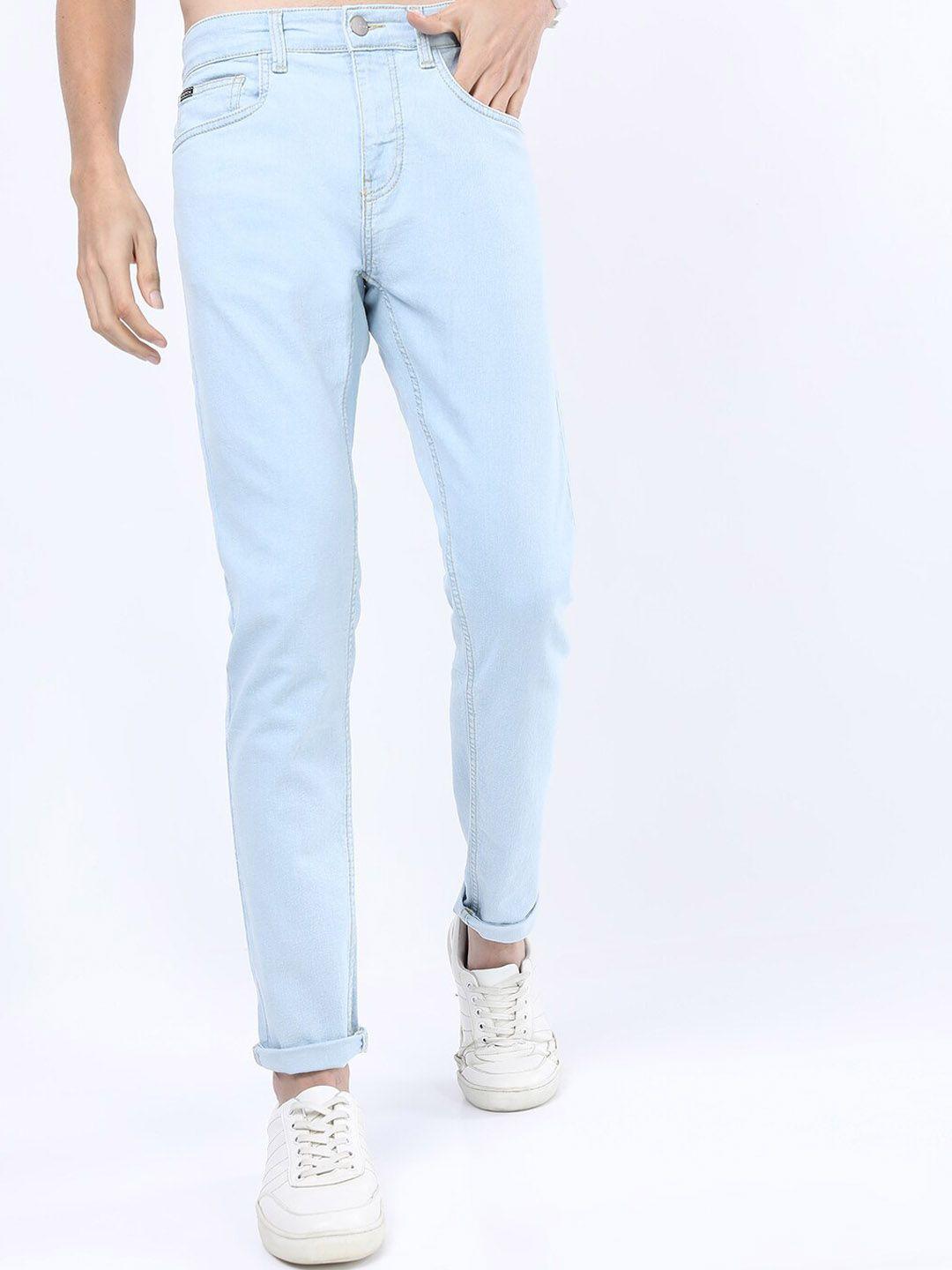 ketch men blue tapered fit stretchable jeans