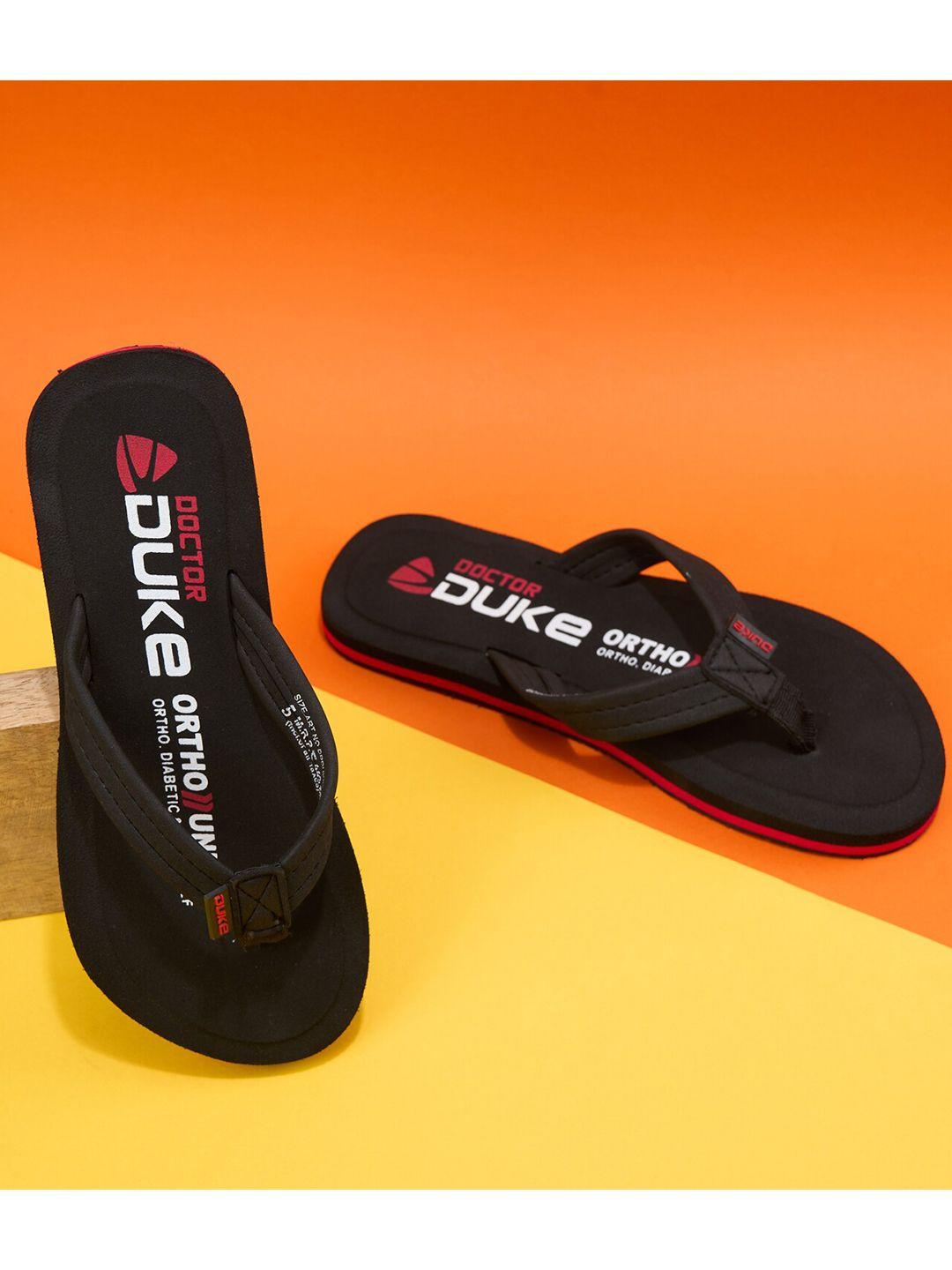 duke women black & white printed thong flip-flops