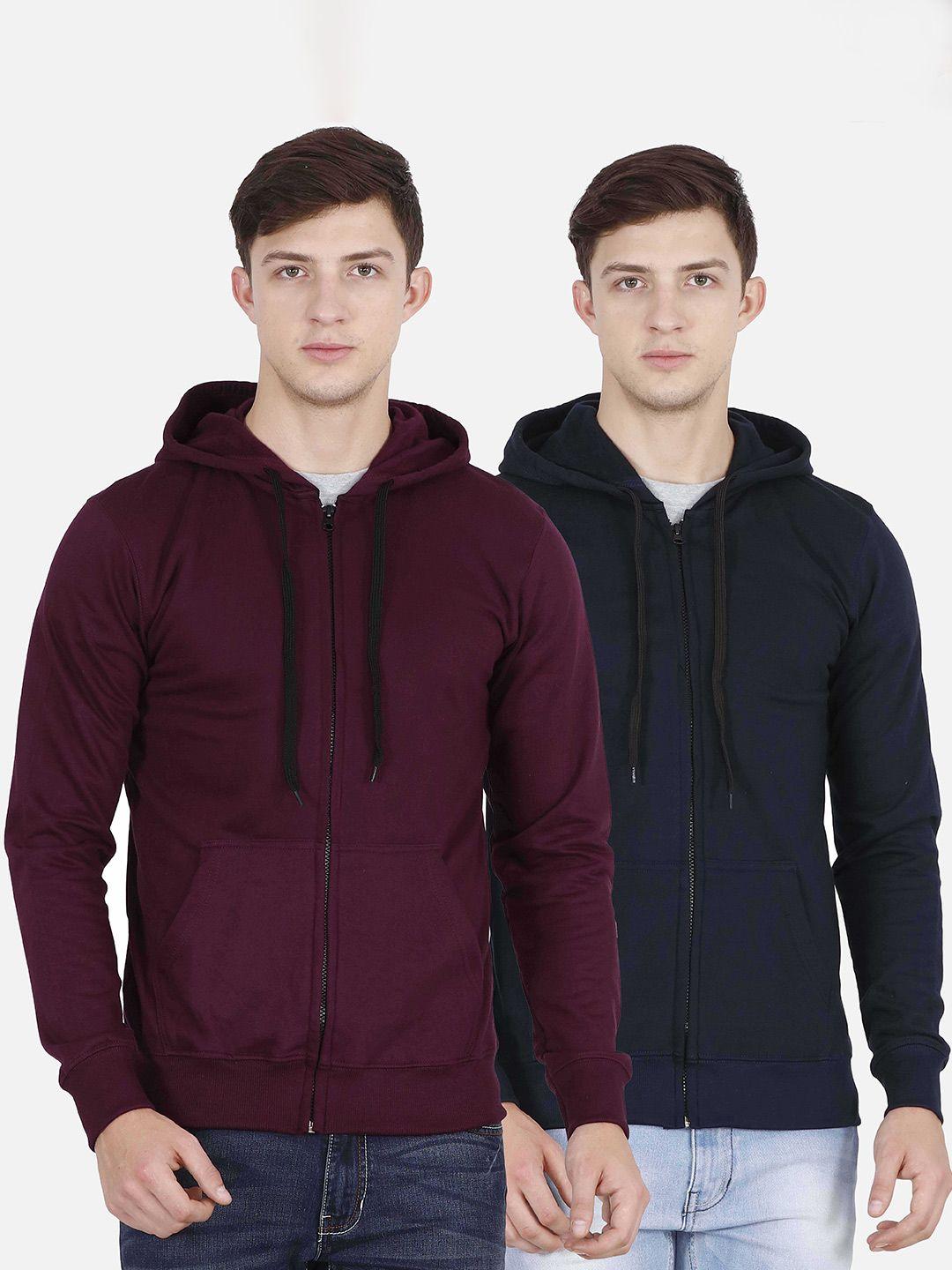 fleximaa men multicoloured hooded sweatshirt