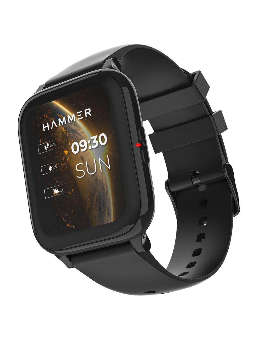 hammer black solid pulse 5.0 fitness smart watches