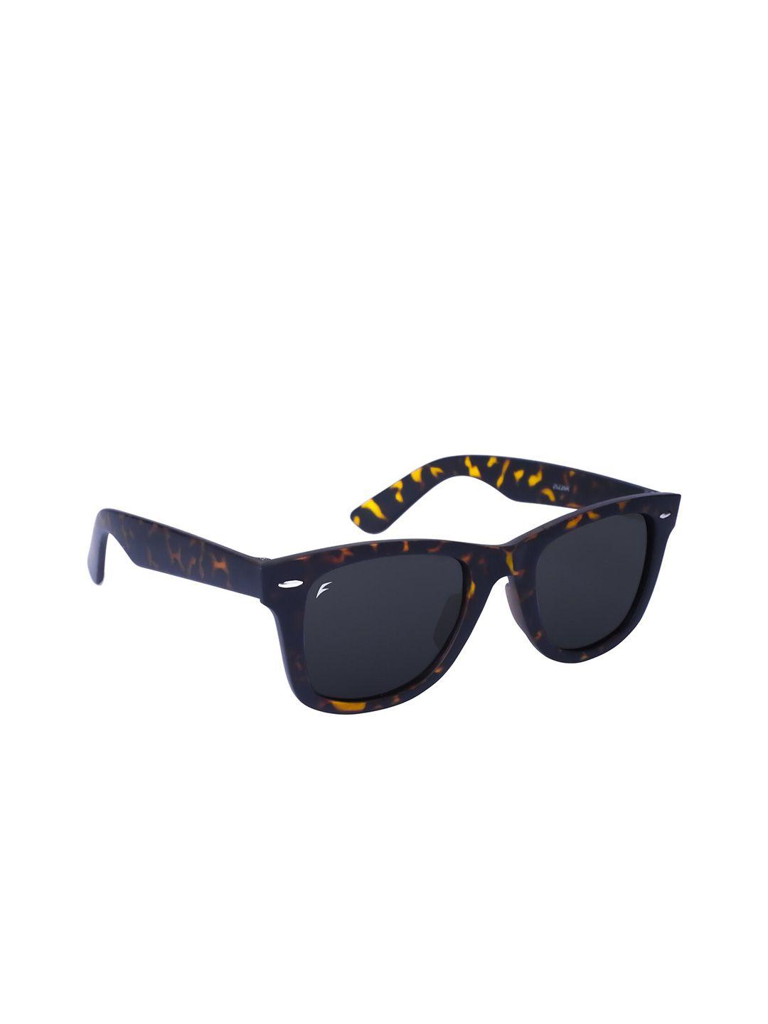 floyd unisex grey lens & black wayfarer sunglasses with uv protected lens 25226_burg_ylw