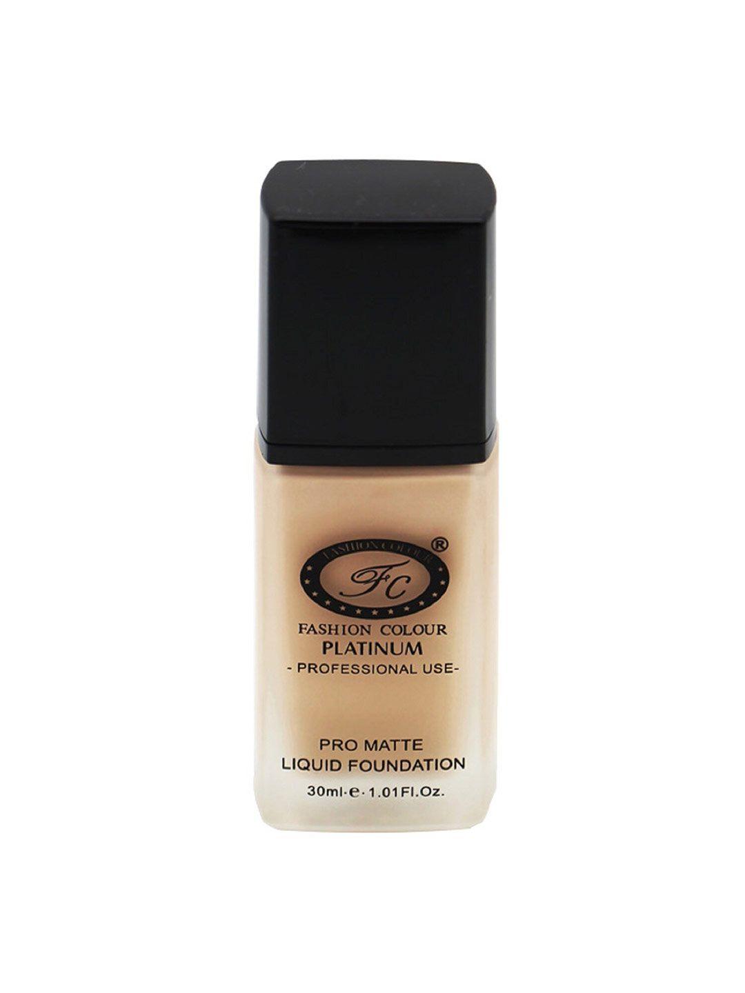 fashion colour pro matte full coverage waterproof liquid foundation 30ml - wheat