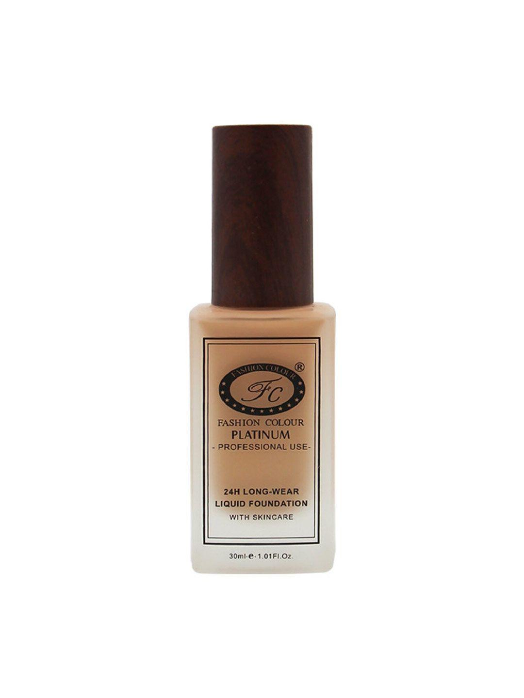 fashion colour platinum 24hr longwear matte liquid foundation with skincare 30ml - golden