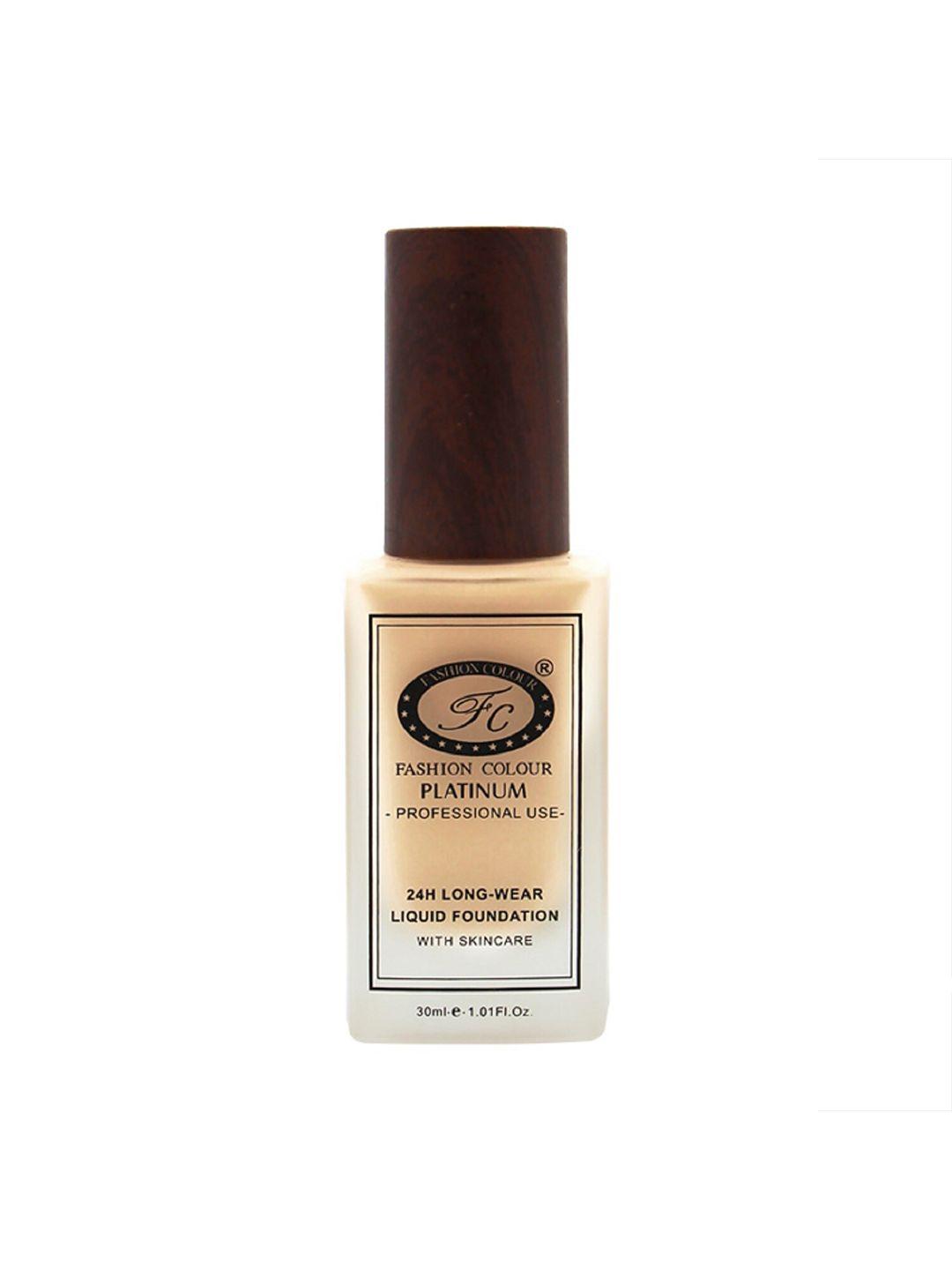 fashion colour platinum 24hr longwear matte liquid foundation with skincare 30ml - khaki