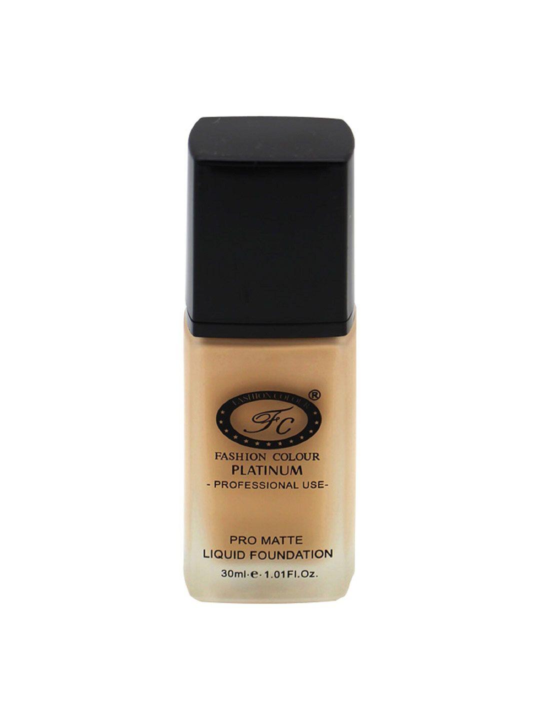 fashion colour platinum professional use pro matte liquid foundation 30 ml - sand