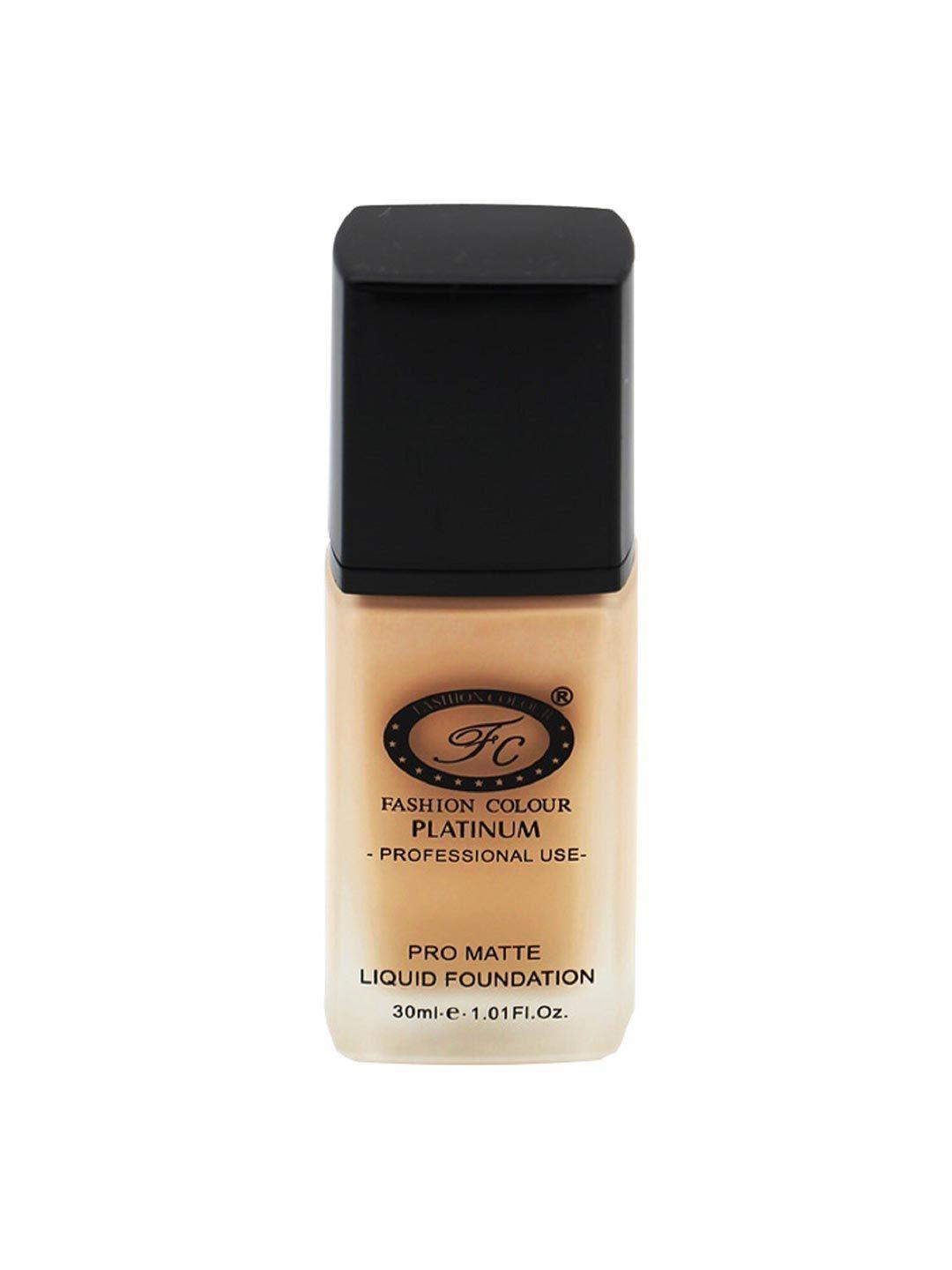 fashion colour platinum professional use pro matte liquid foundation 30 ml - natural