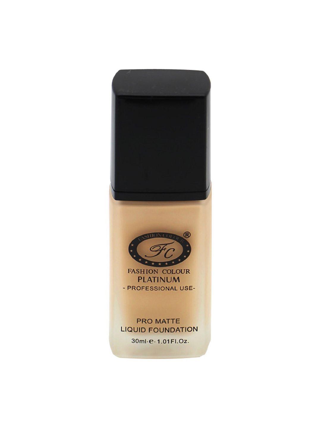 fashion colour platinum professional use pro matte liquid foundation 30 ml - ivory