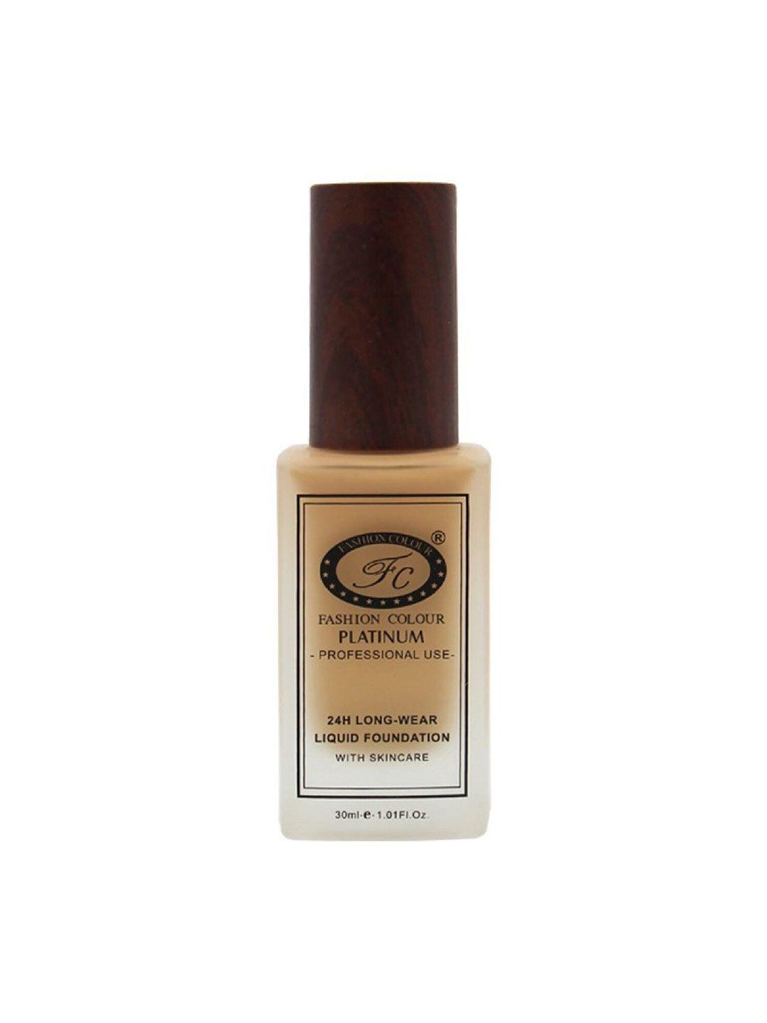 fashion colour platinum 24hr longwear liquid foundation with skin care 30 ml - warm nude