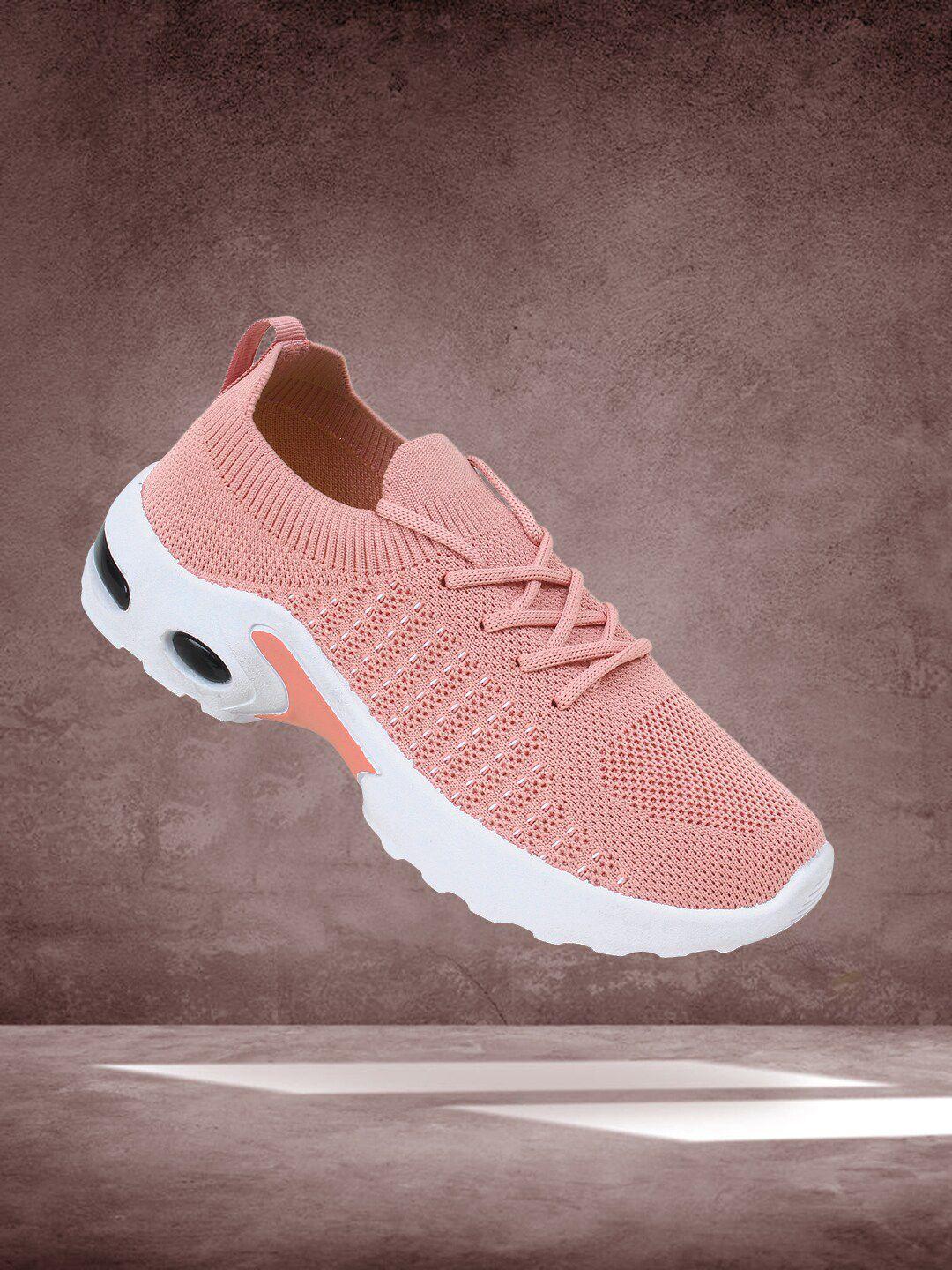 champs women pink mesh running non-marking shoes