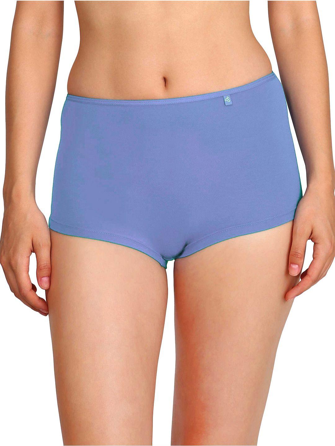 jockey women blue low-rise boy shorts ss04-0105