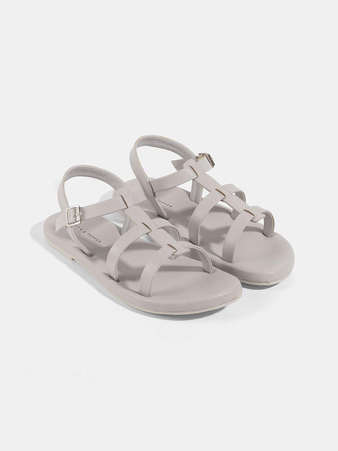 lemon & pepper women grey flats