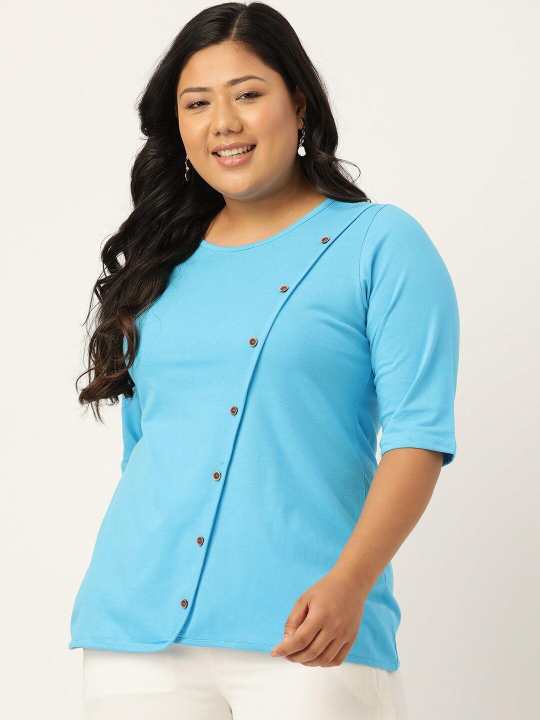 therebelinme turquoise women  blue top