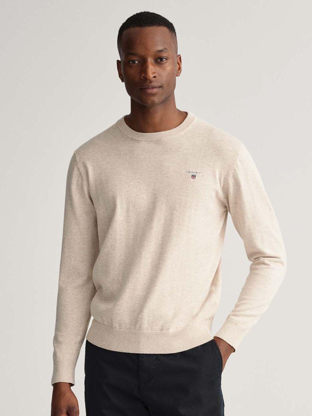 gant men beige pullover