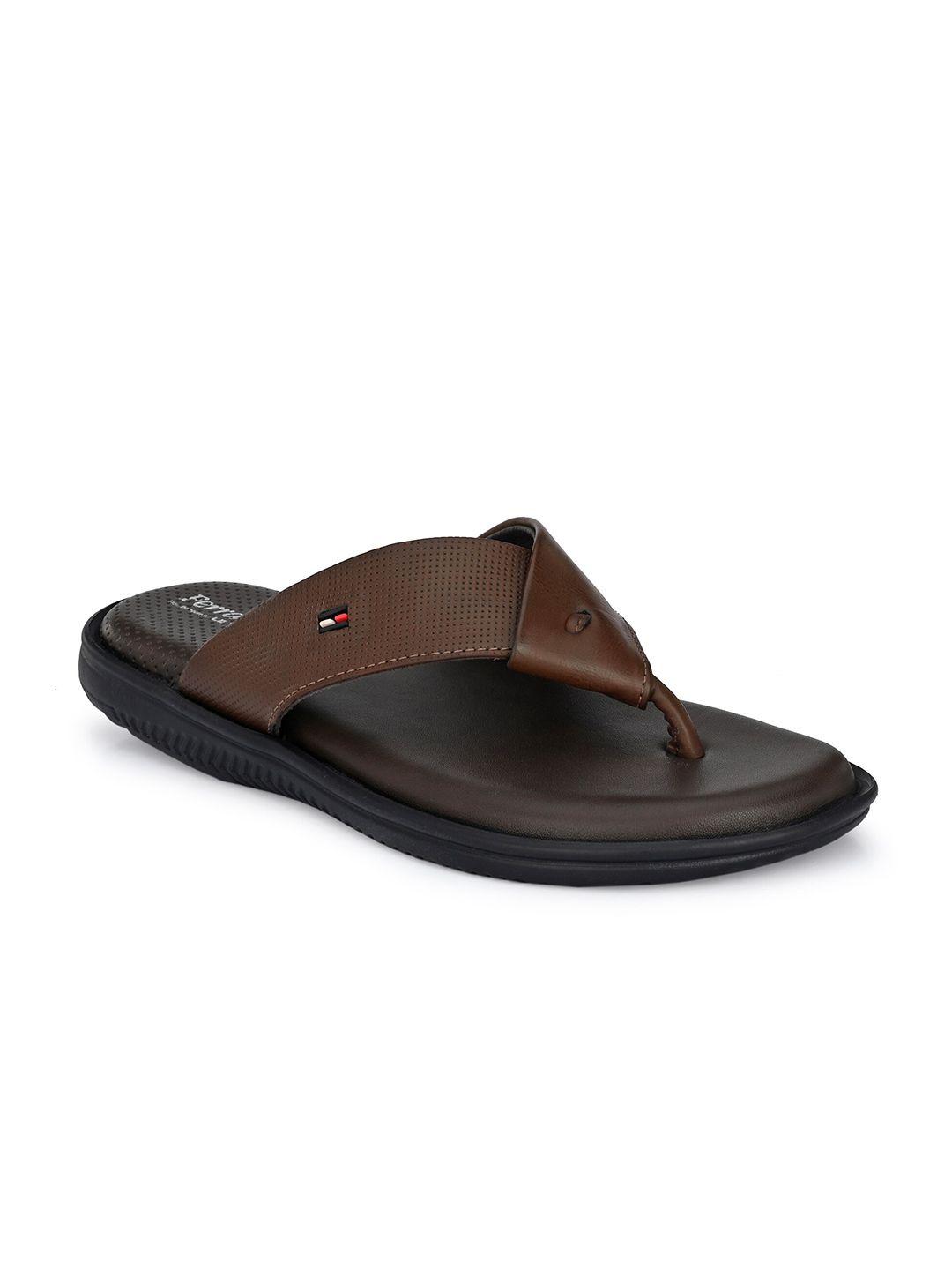 birgos men brown & black comfort sandals