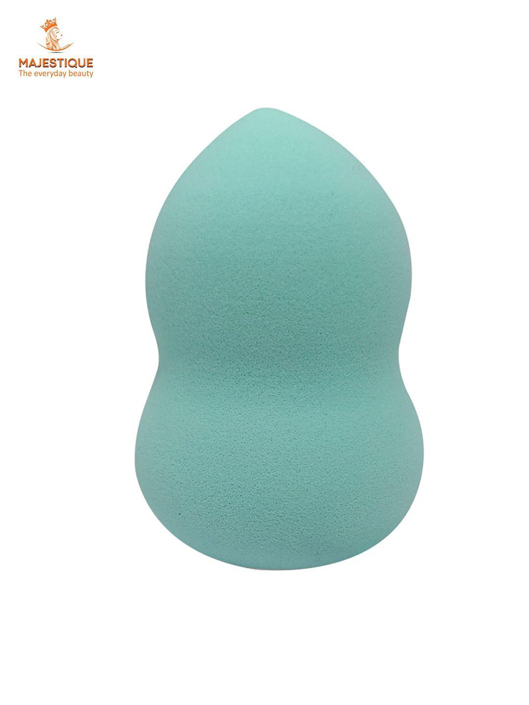 majestique foundation blending face beauty sponge - turquoise blue