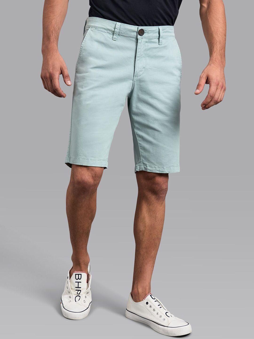 beverly hills polo club men green slim fit shorts