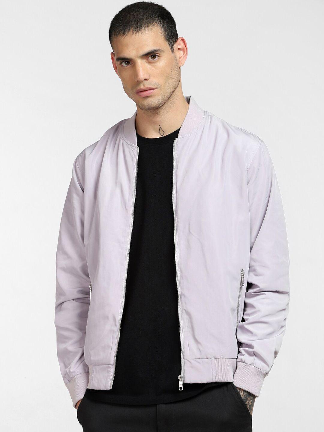 jack & jones men grey bomber jacket