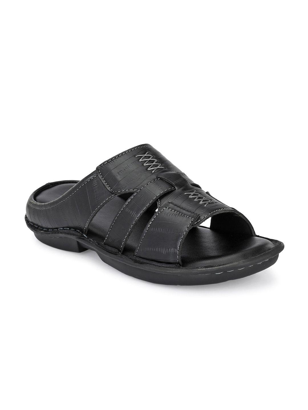 provogue men black comfort sandals