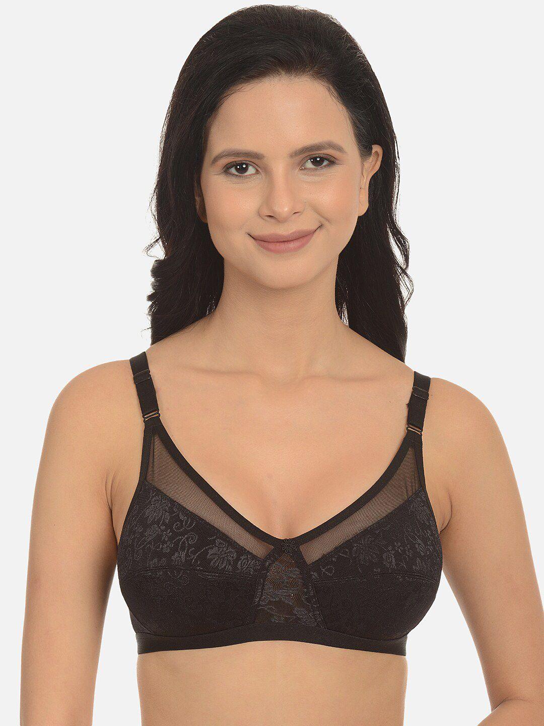 mod & shy women black everyday bra