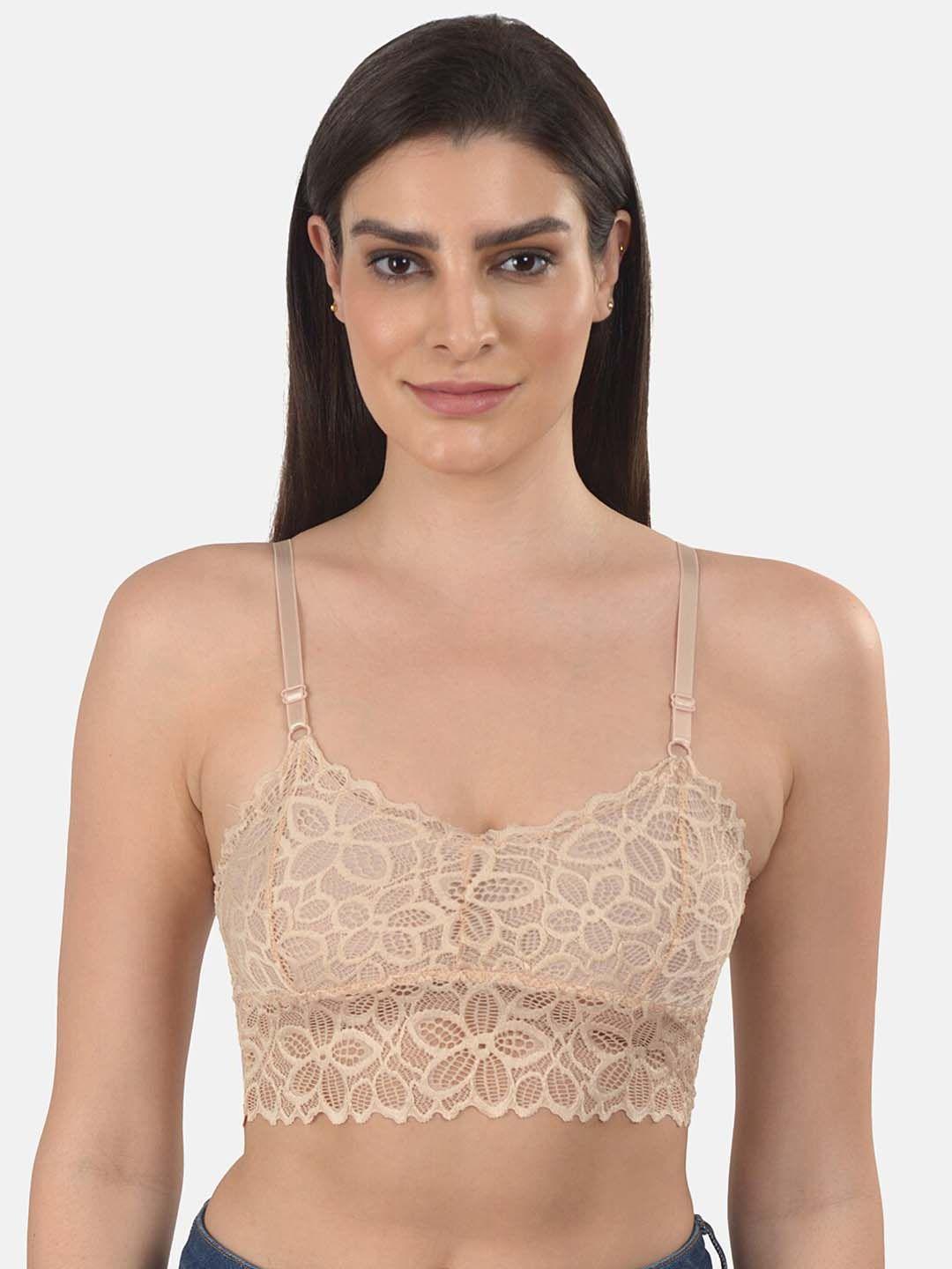 mod & shy women beige everyday bra