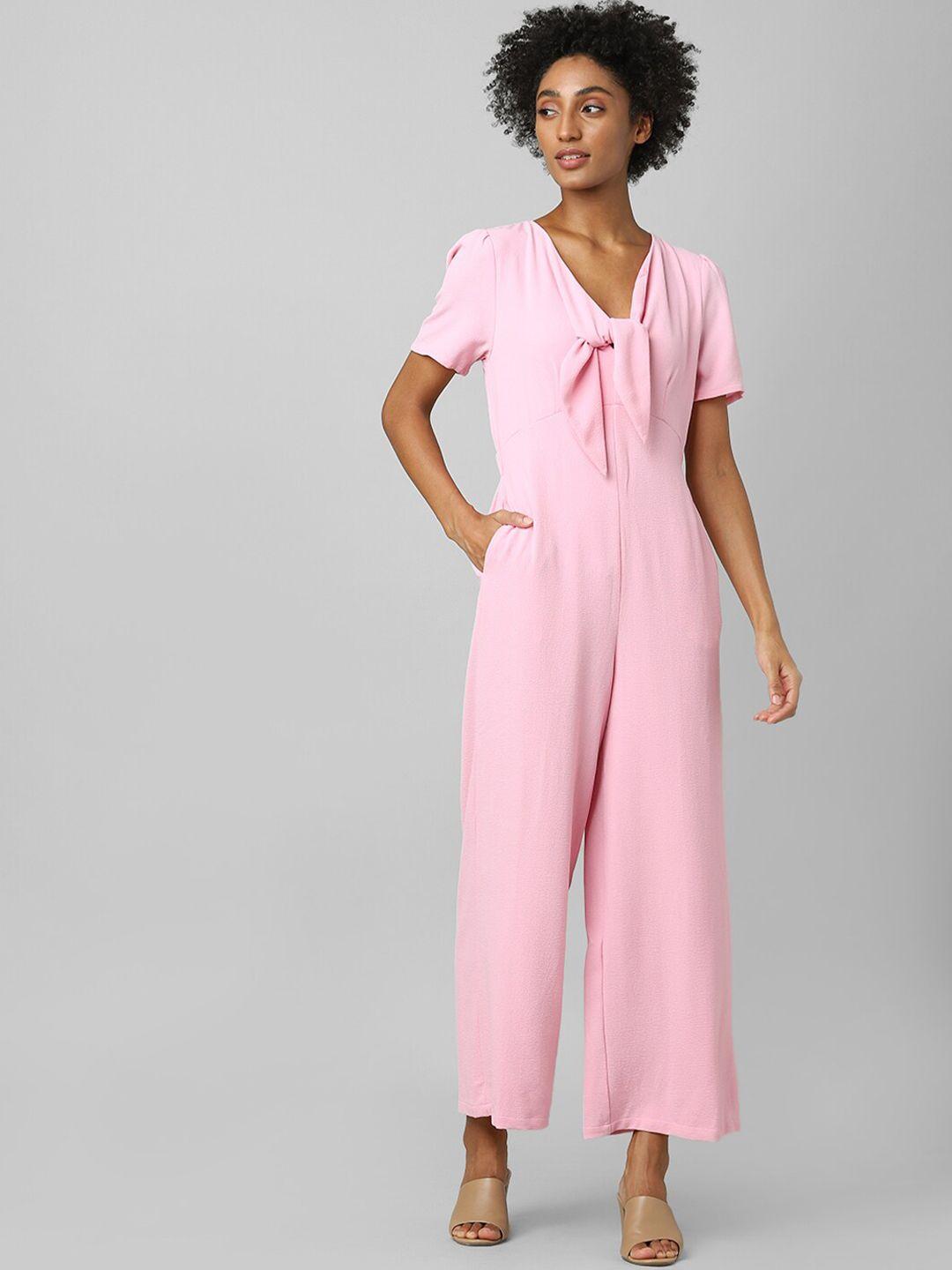 only pink & red basic jumpsuit