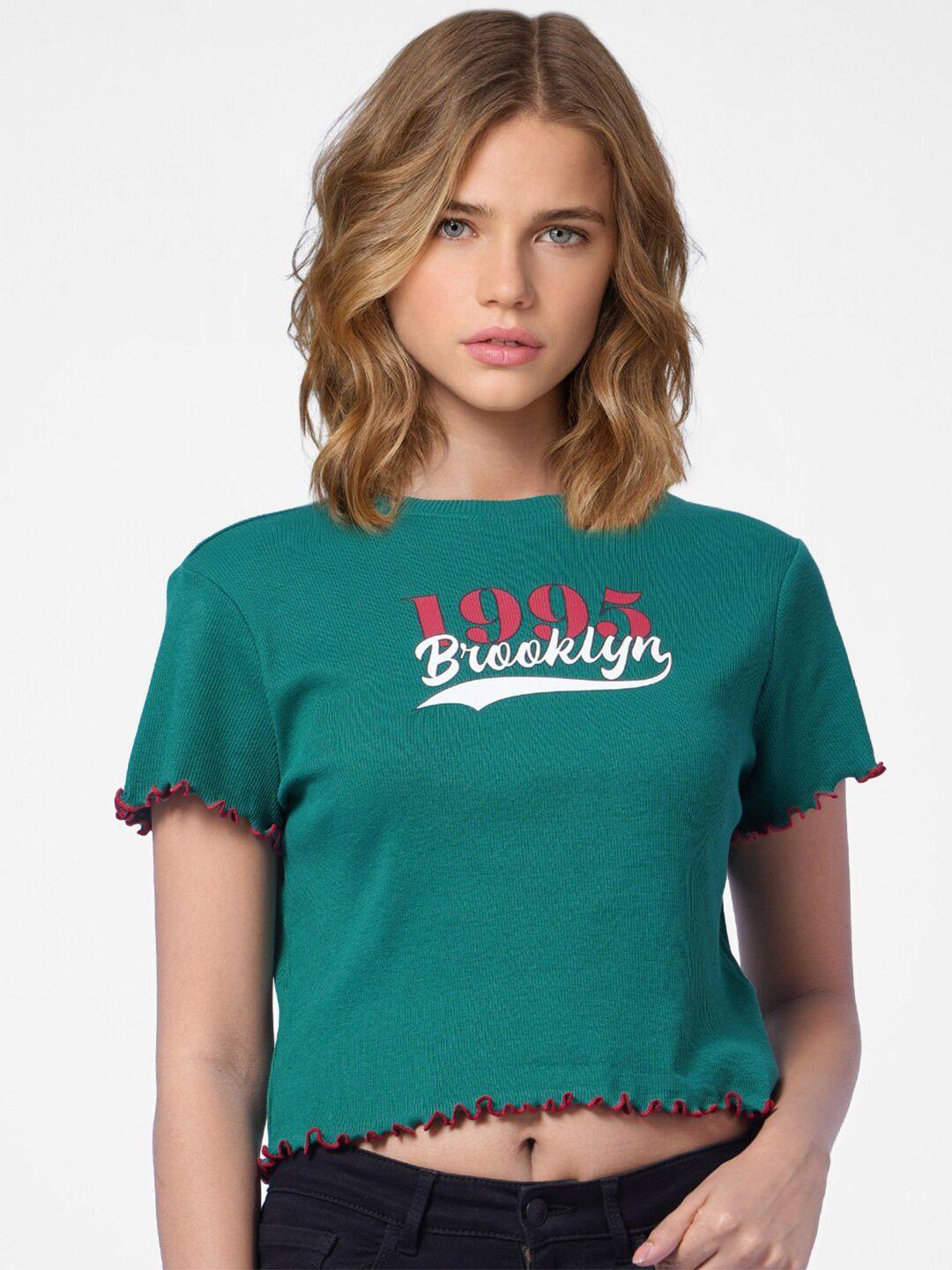 only  women green t-shirt