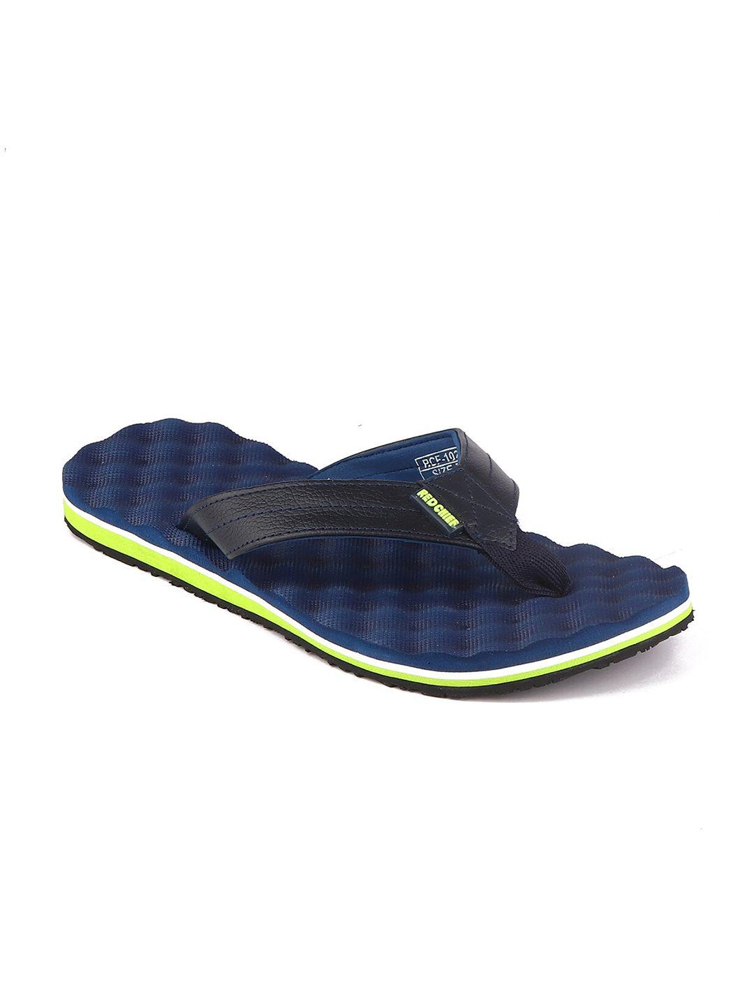 red chief men blue & green rubber thong flip-flops