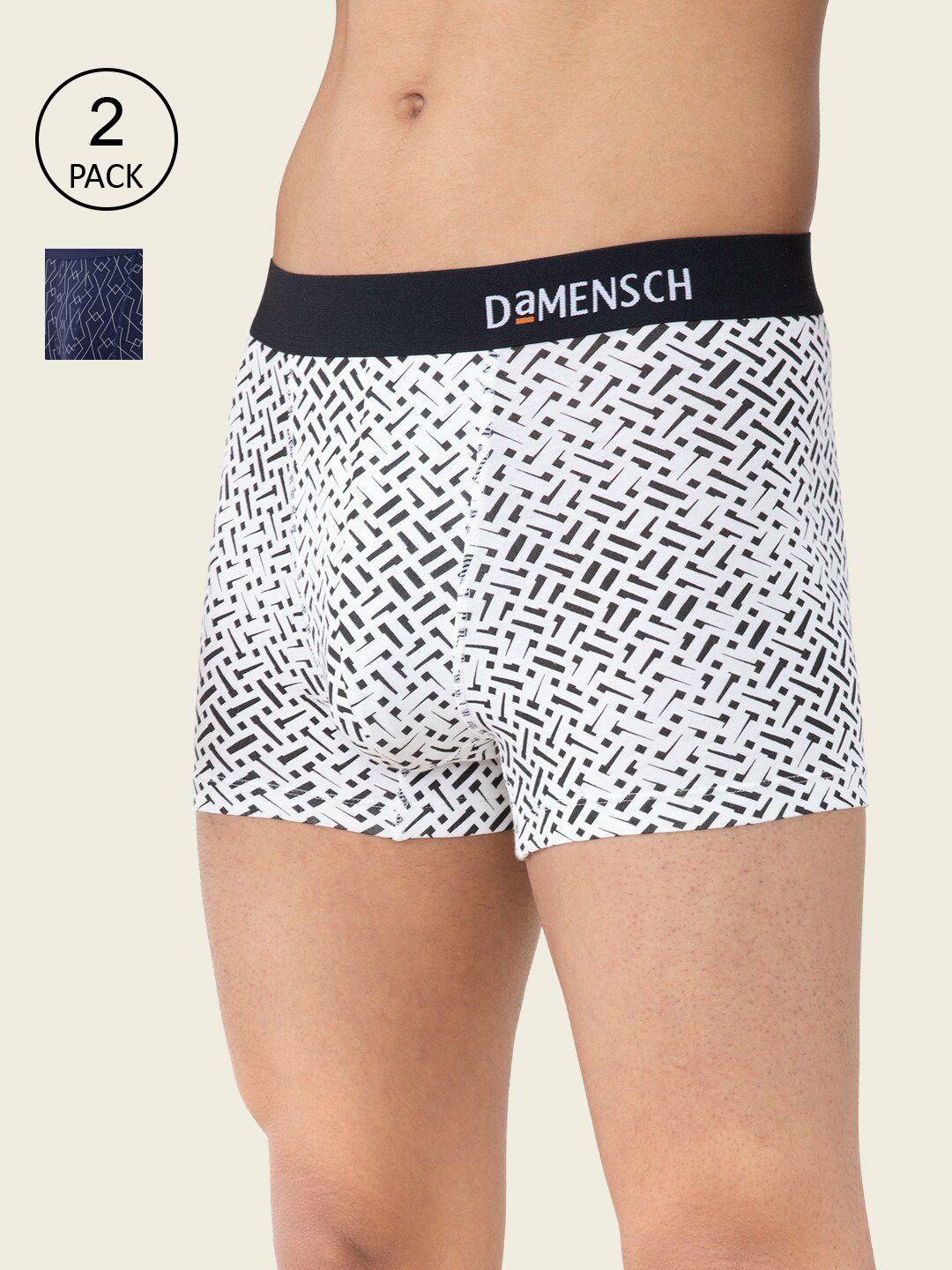 damensch men pack of 2 anti bacterial printed trunk