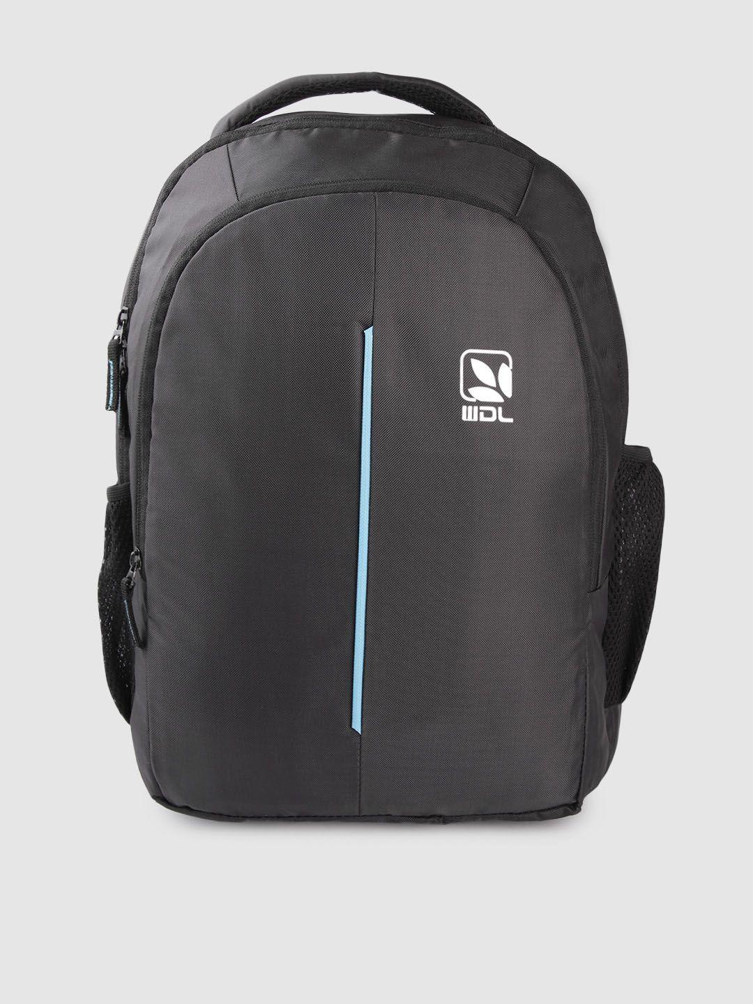 woodland men black solid backpack