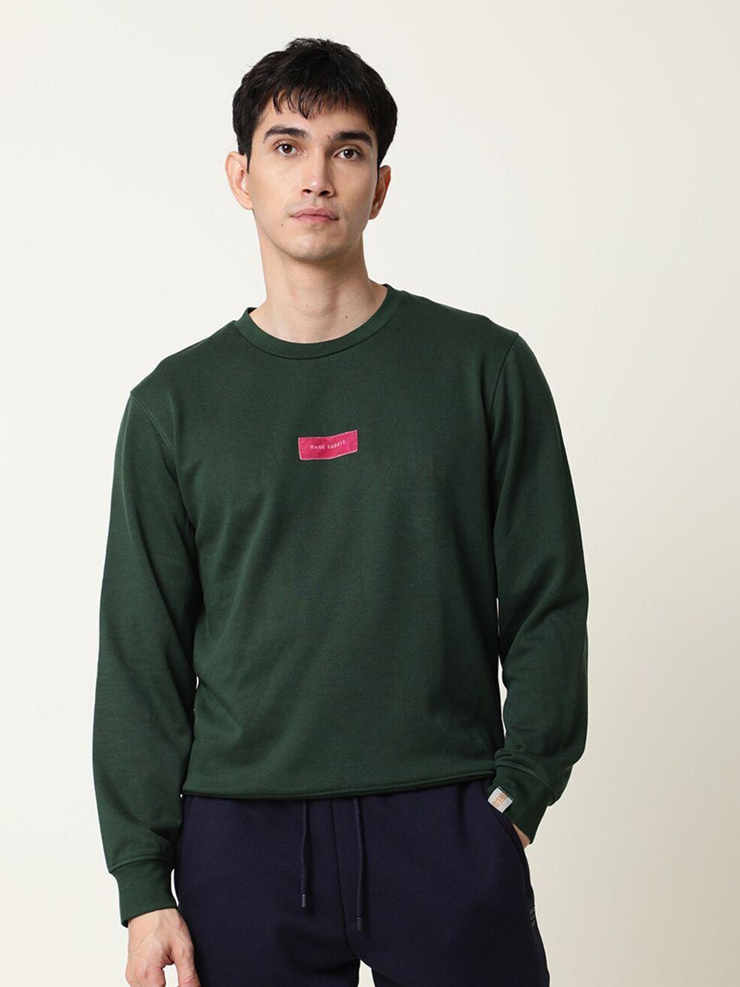 rare rabbit men green sweatshirt