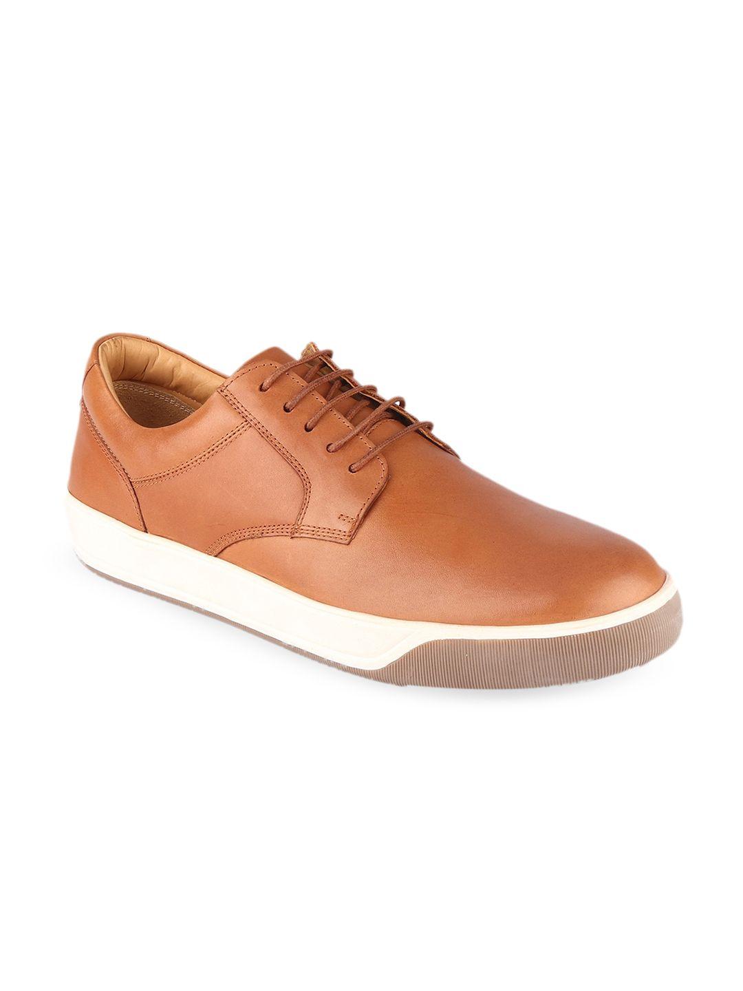 top brass men tan brown solid formal leather derbys