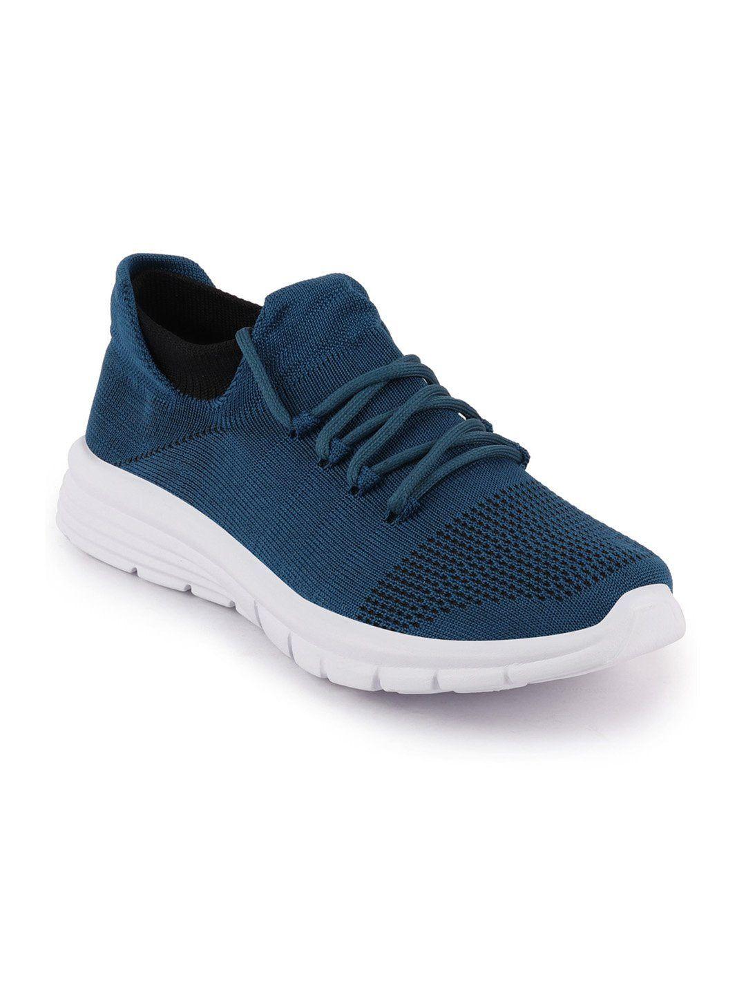 fausto men blue mesh running non-marking shoes