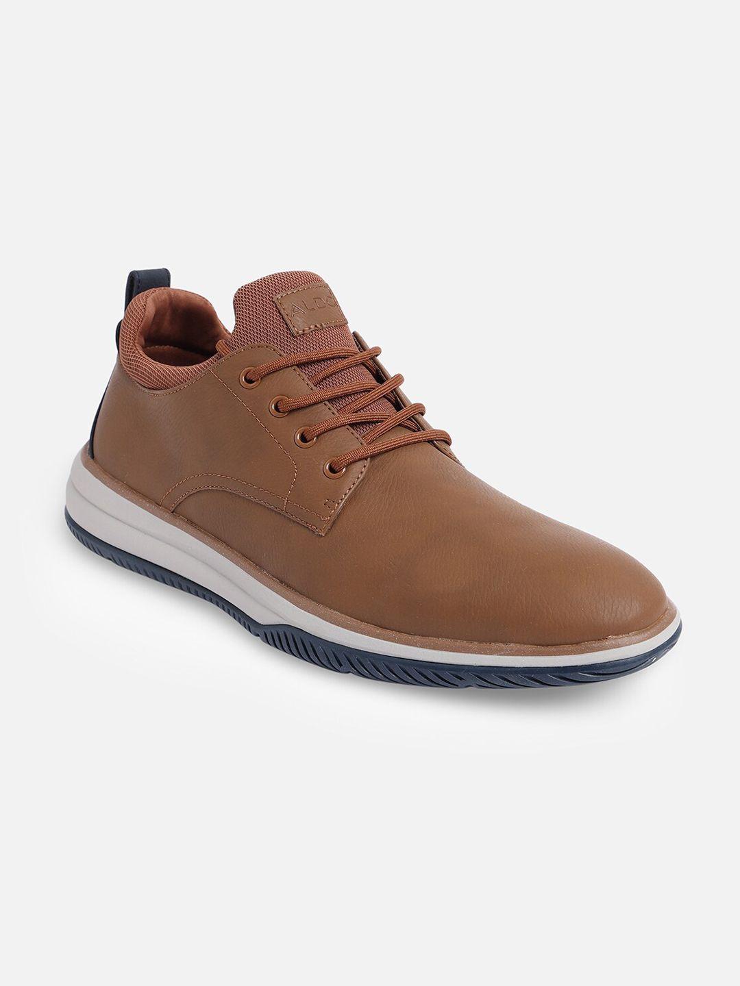 aldo men brown casual sneakers