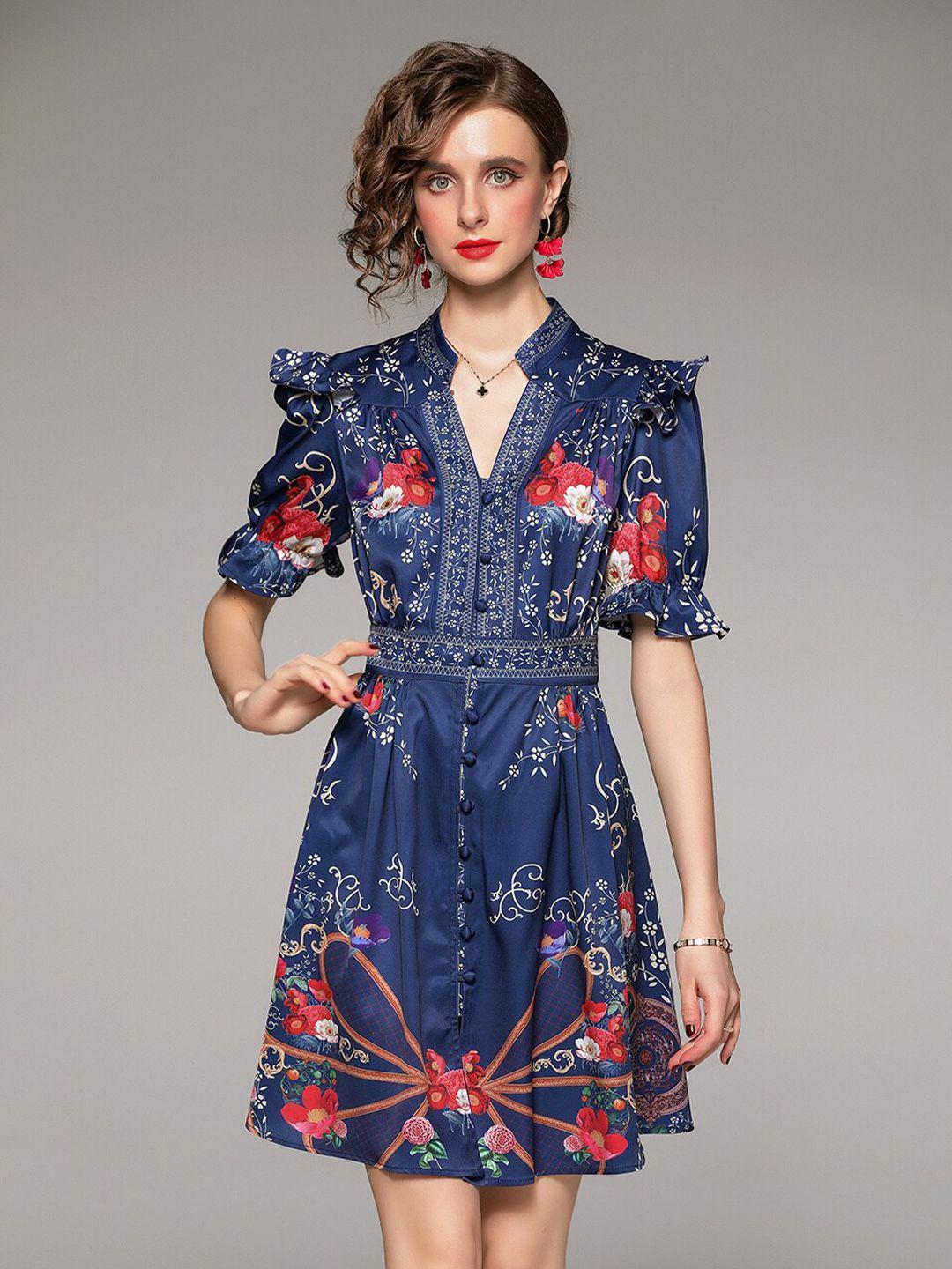 jc collection multicoloured floral formal dress