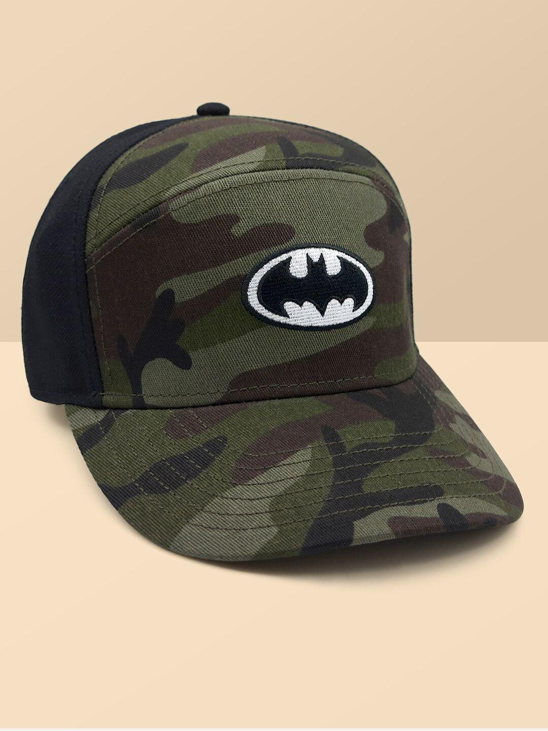 free authority men batman printed green caps