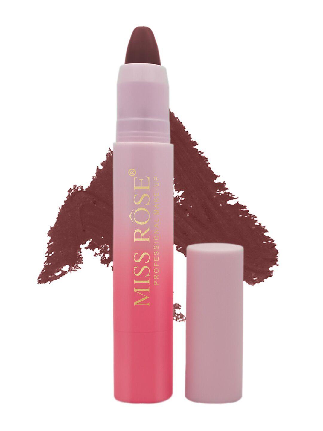 miss rose women non transfer water proof matte lipstick 7301-418w 11, 2.6gm